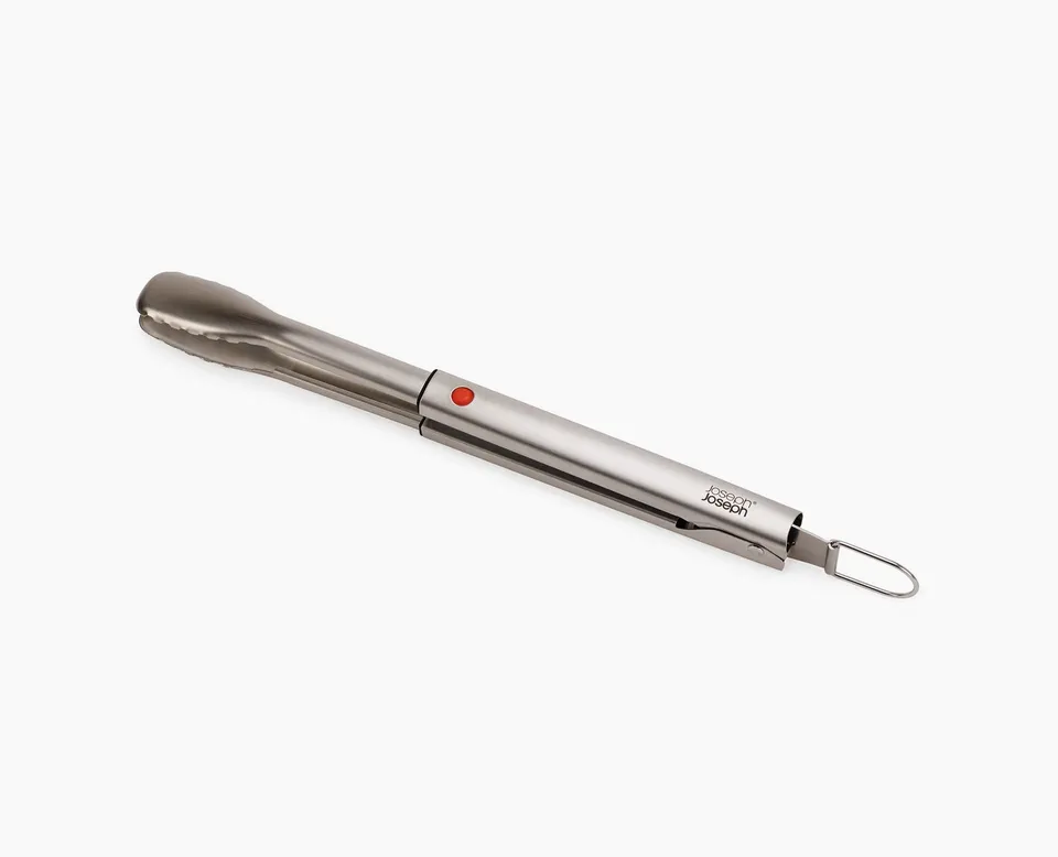 joseph-joseph-grillout-stainless-steel-bbq-tongs-with-extending-handle image 1