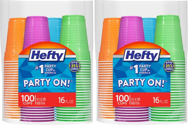 hefty-party-on-disposable-plastic-cups-16-oz-assorted-colors-100-count-2-packs-o image 1