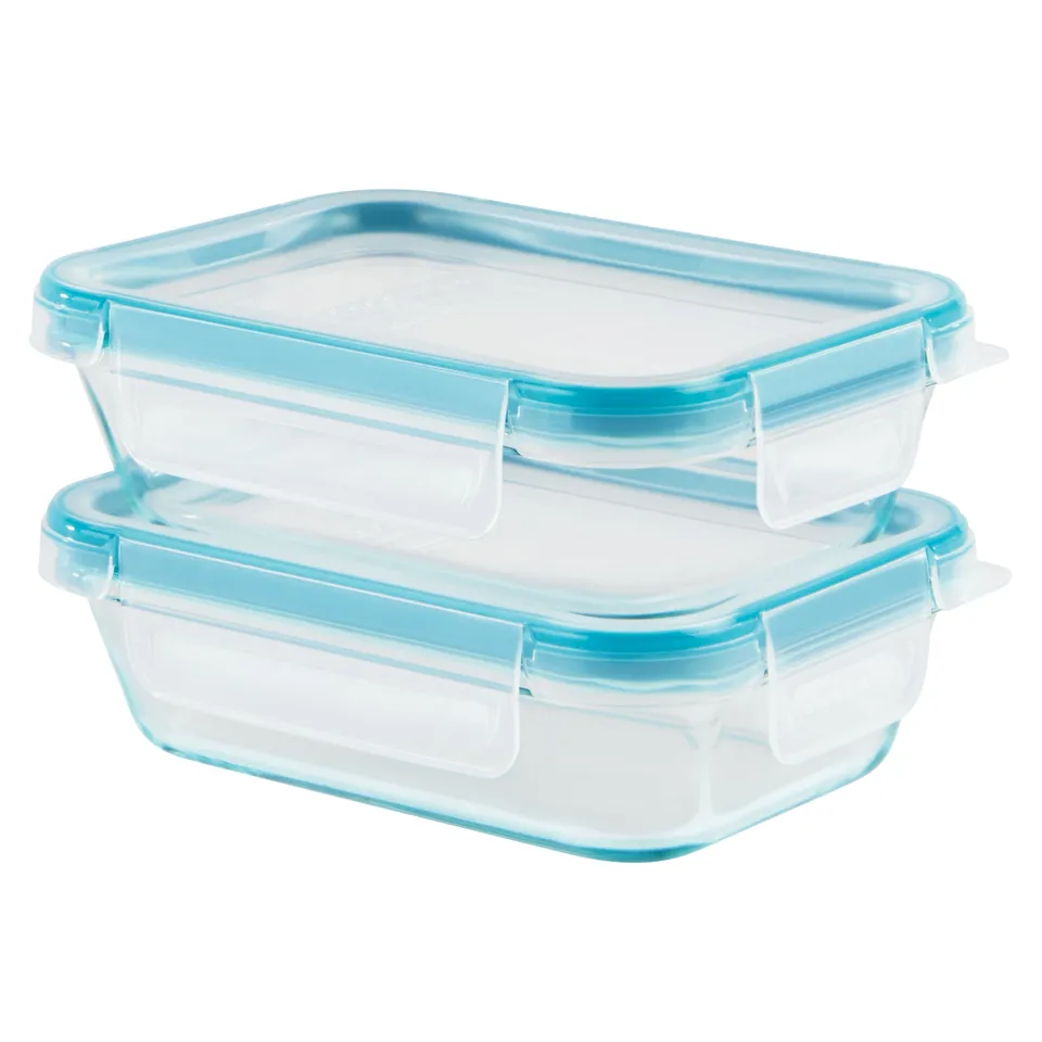 snapware-total-solution-pyrex-4-piece-glass-storage-set-with-plastic-lids image 1
