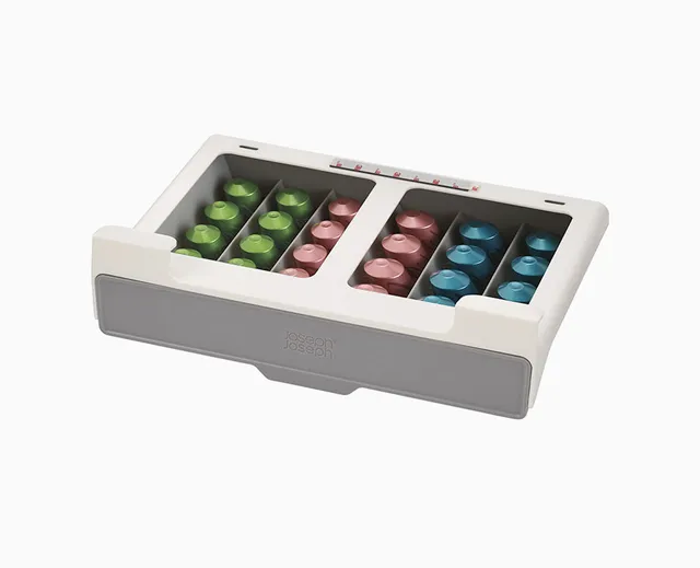 joseph-joseph-cupboardstore-grey-under-shelf-coffee-pod-drawer image 1