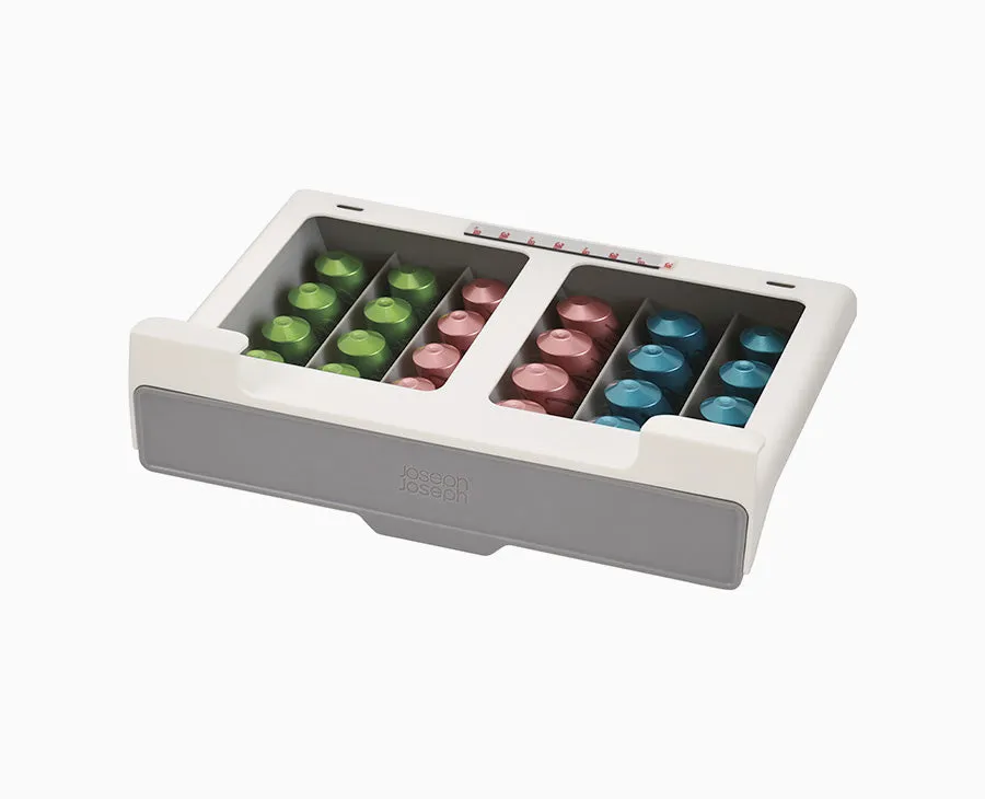 joseph-joseph-cupboardstore-grey-under-shelf-coffee-pod-drawer image 1
