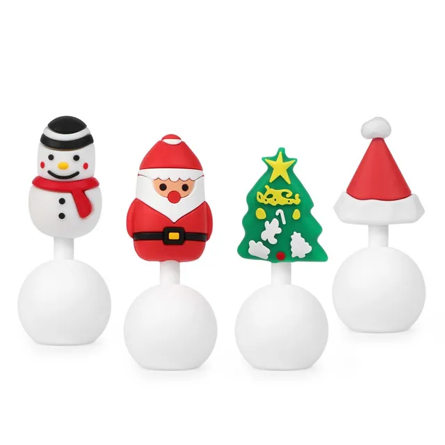 haakaa-winter-holiday-silicone-breast-pump-stopper-gift-set-4-pack image 1