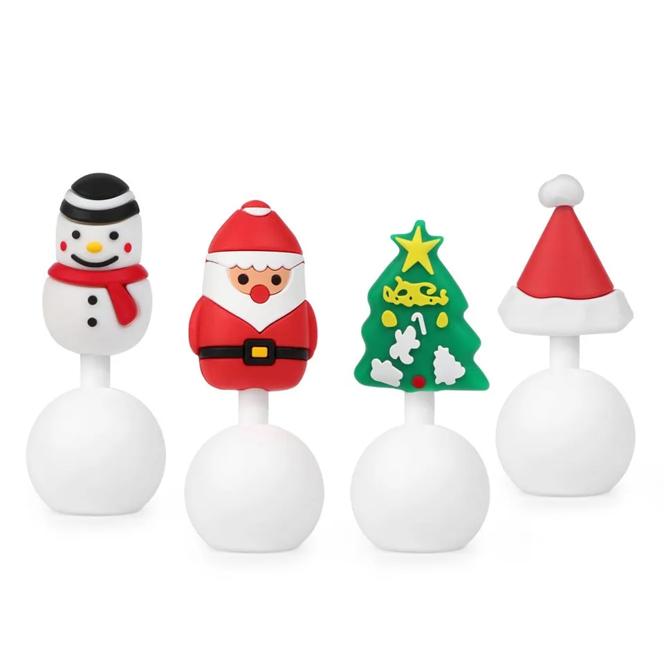 haakaa-winter-holiday-silicone-breast-pump-stopper-gift-set-4-pack image 1
