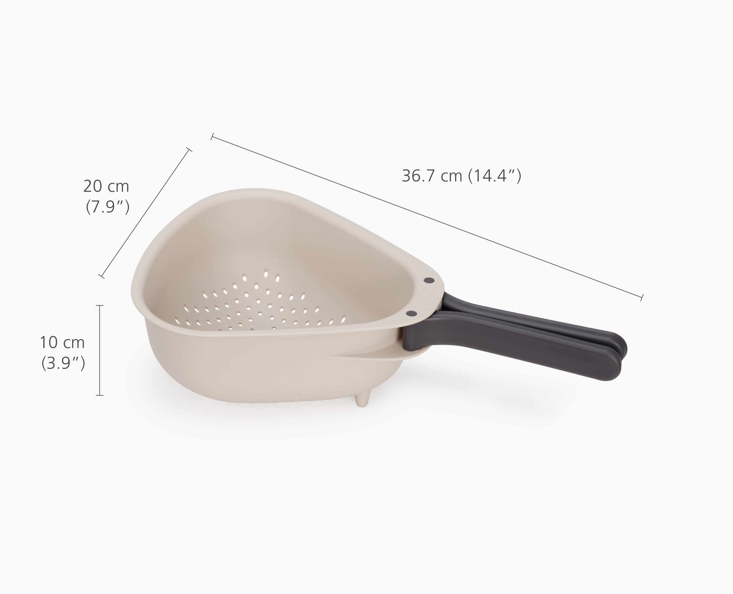 joseph-joseph-droplet-large-white-colander-with-folding-handle image 7