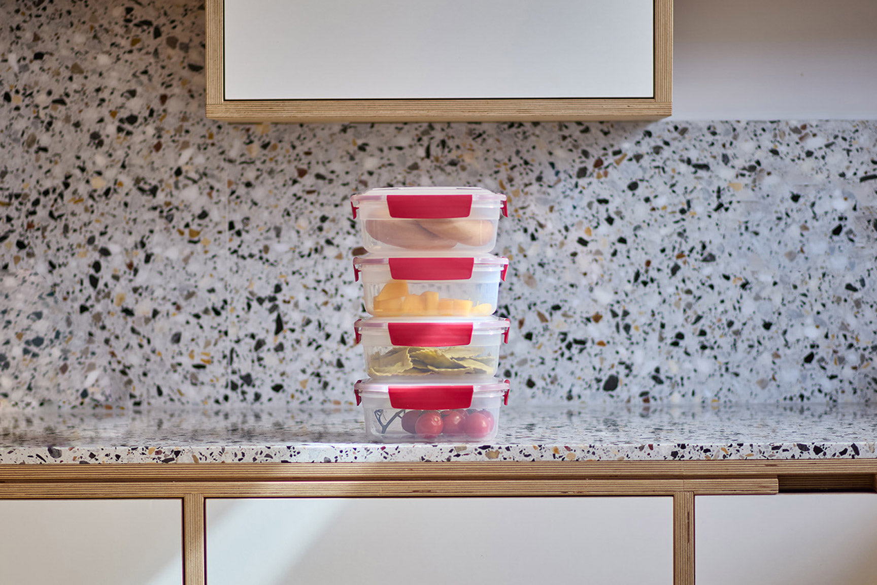 joseph-joseph-nest-lock-4-piece-red-1-1l-food-container-set-airtight-stackable image 3