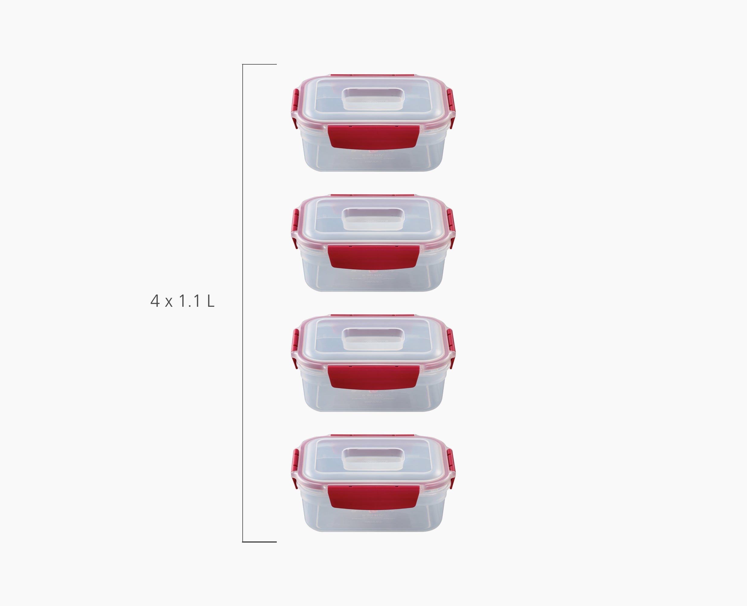 joseph-joseph-nest-lock-4-piece-red-1-1l-food-container-set-airtight-stackable image 5