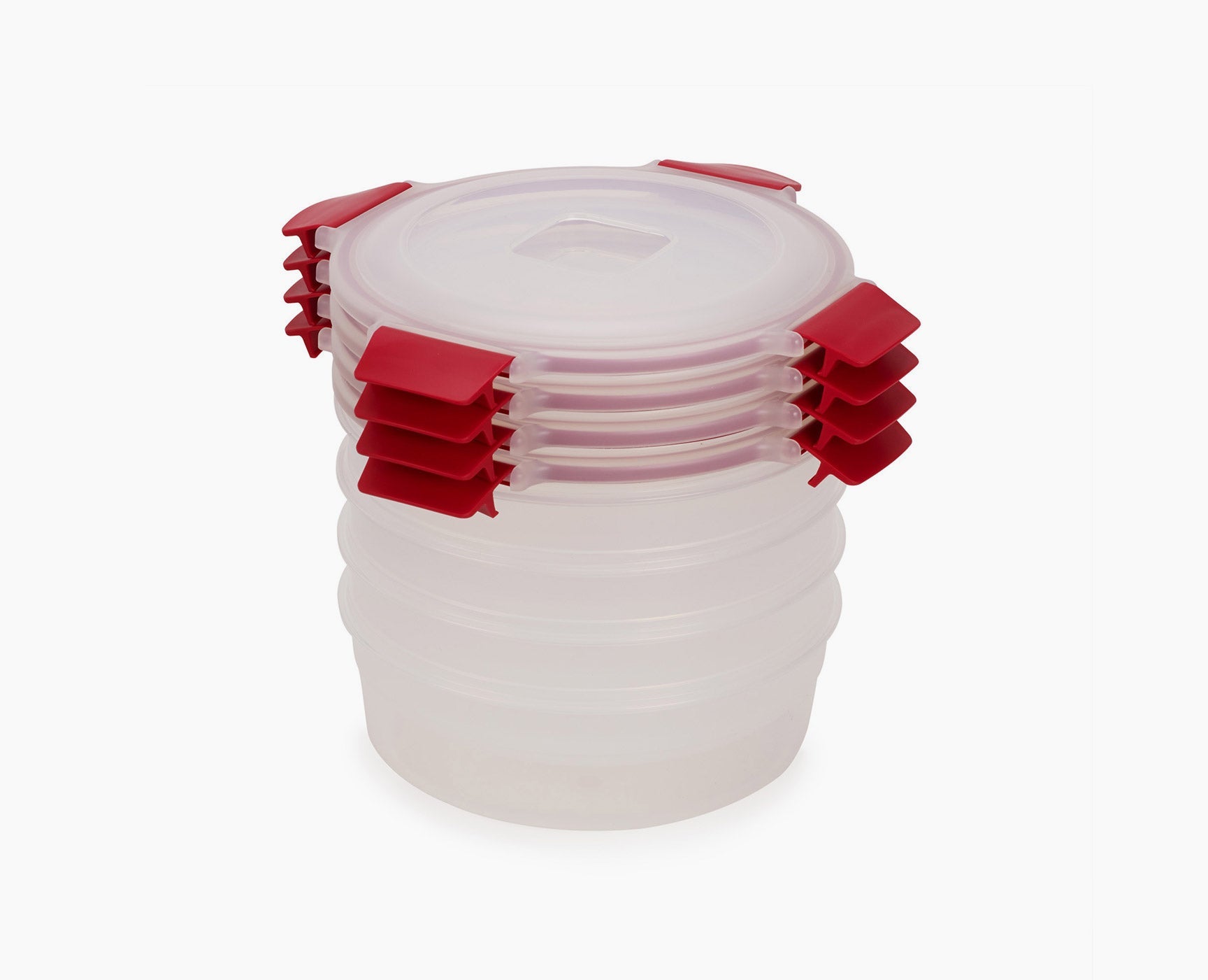 joseph-joseph-nest-lock-4-piece-red-1l-round-food-container-set image 1