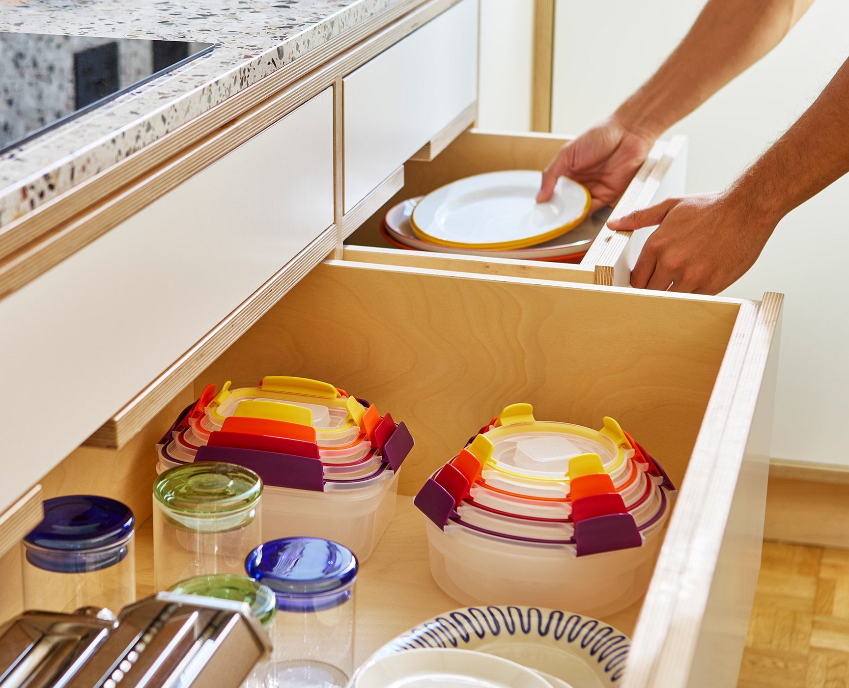 joseph-joseph-nest-lock-8-piece-multicolour-mixed-food-container-set image 2