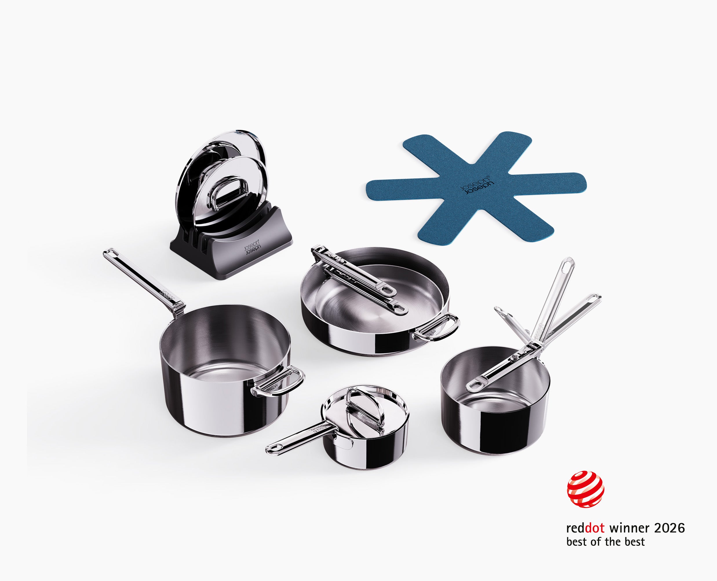 joseph-joseph-space-steel-folding-handle-5-piece-cookware-set image 4