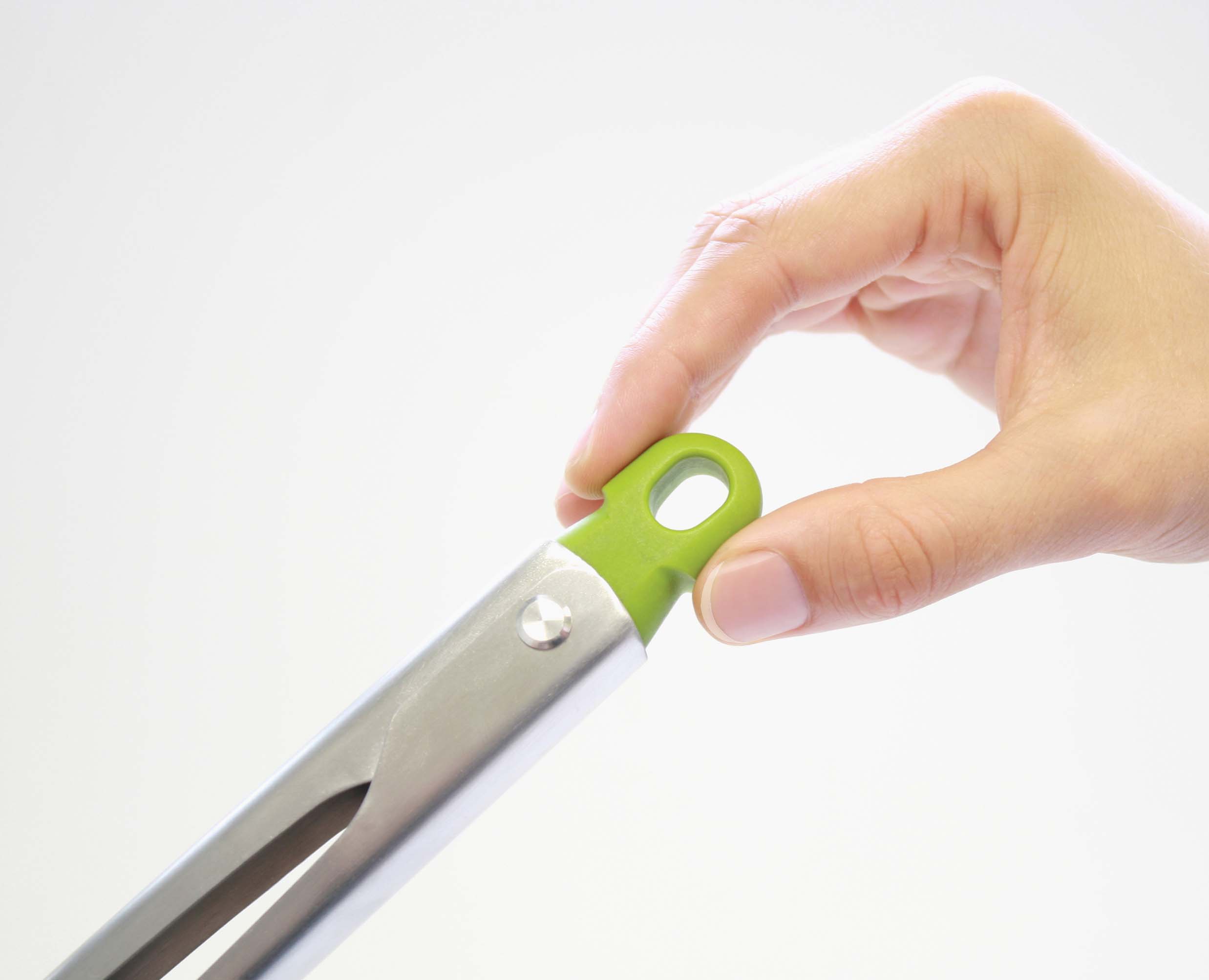 joseph-joseph-elevate-grey-silicone-steel-tongs image 5