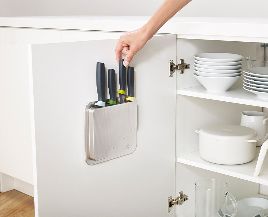joseph-joseph-doorstore-4-piece-opal-kitchen-knife-set-with-mountable-storage-ca image 2