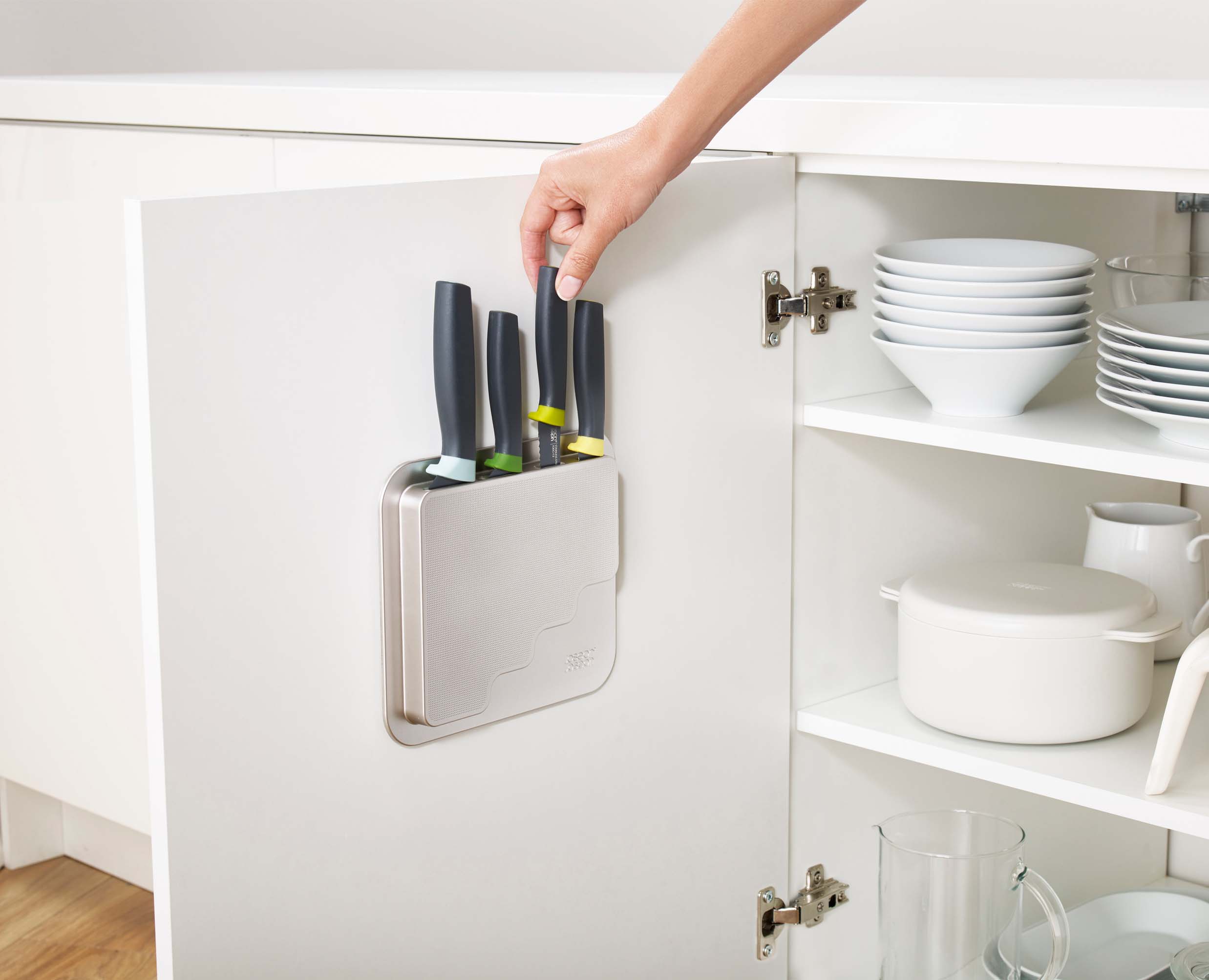 joseph-joseph-doorstore-4-piece-opal-kitchen-knife-set-with-mountable-storage-ca image 3