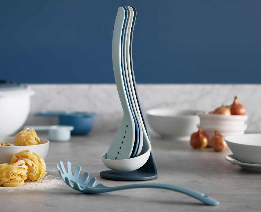 joseph-joseph-nest-blue-utensils-plus-set-5-piece-with-stand image 2