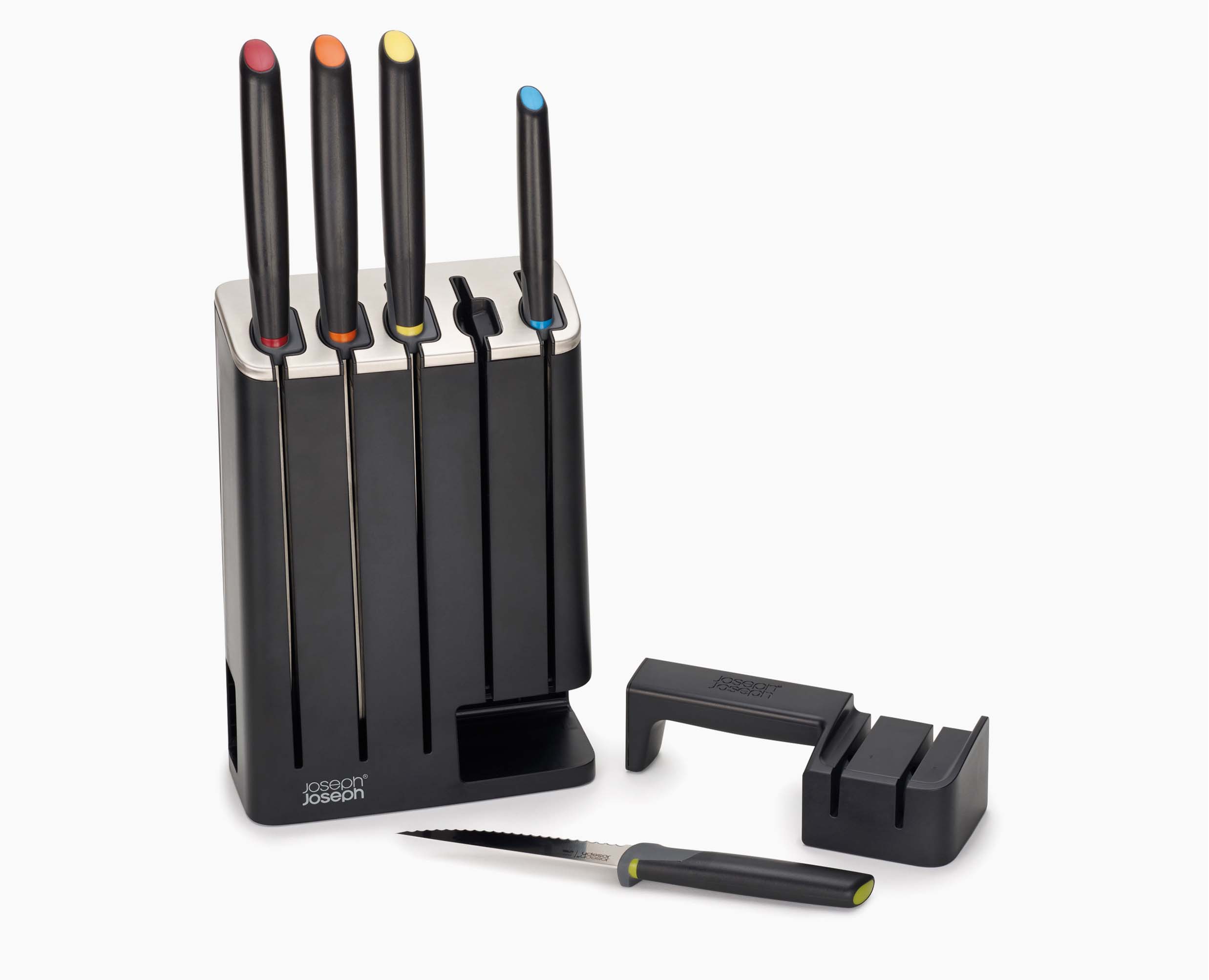 joseph-joseph-elevate-slimblock-5-piece-knife-set-with-sharpener image 6