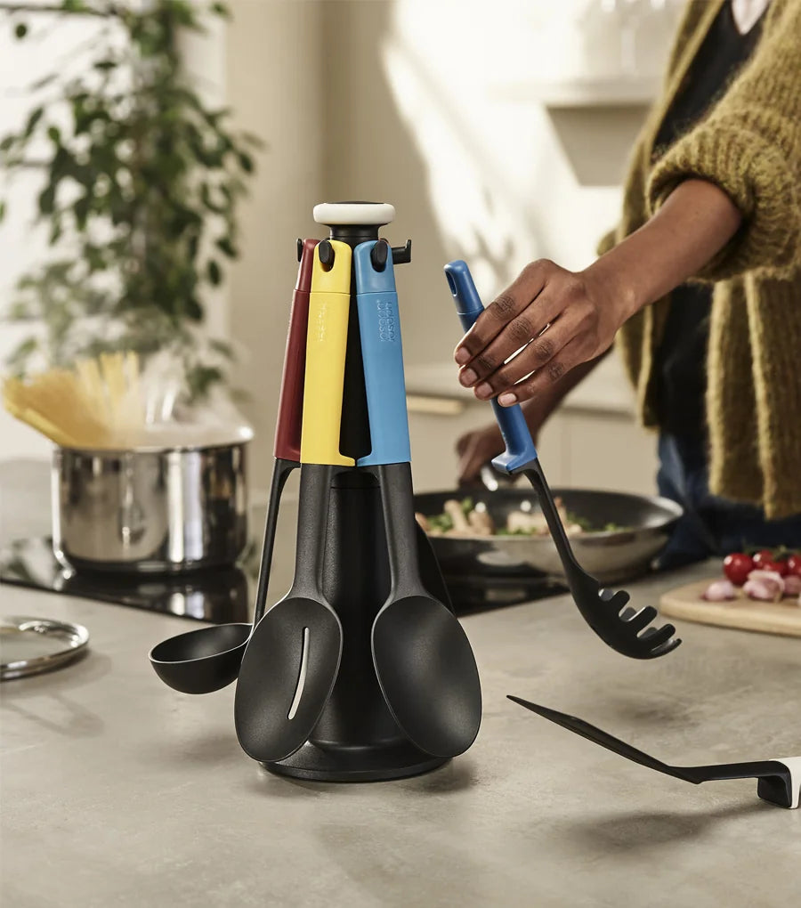 joseph-joseph-elevate-6-piece-utensil-set-with-rotating-carousel-stand image 2