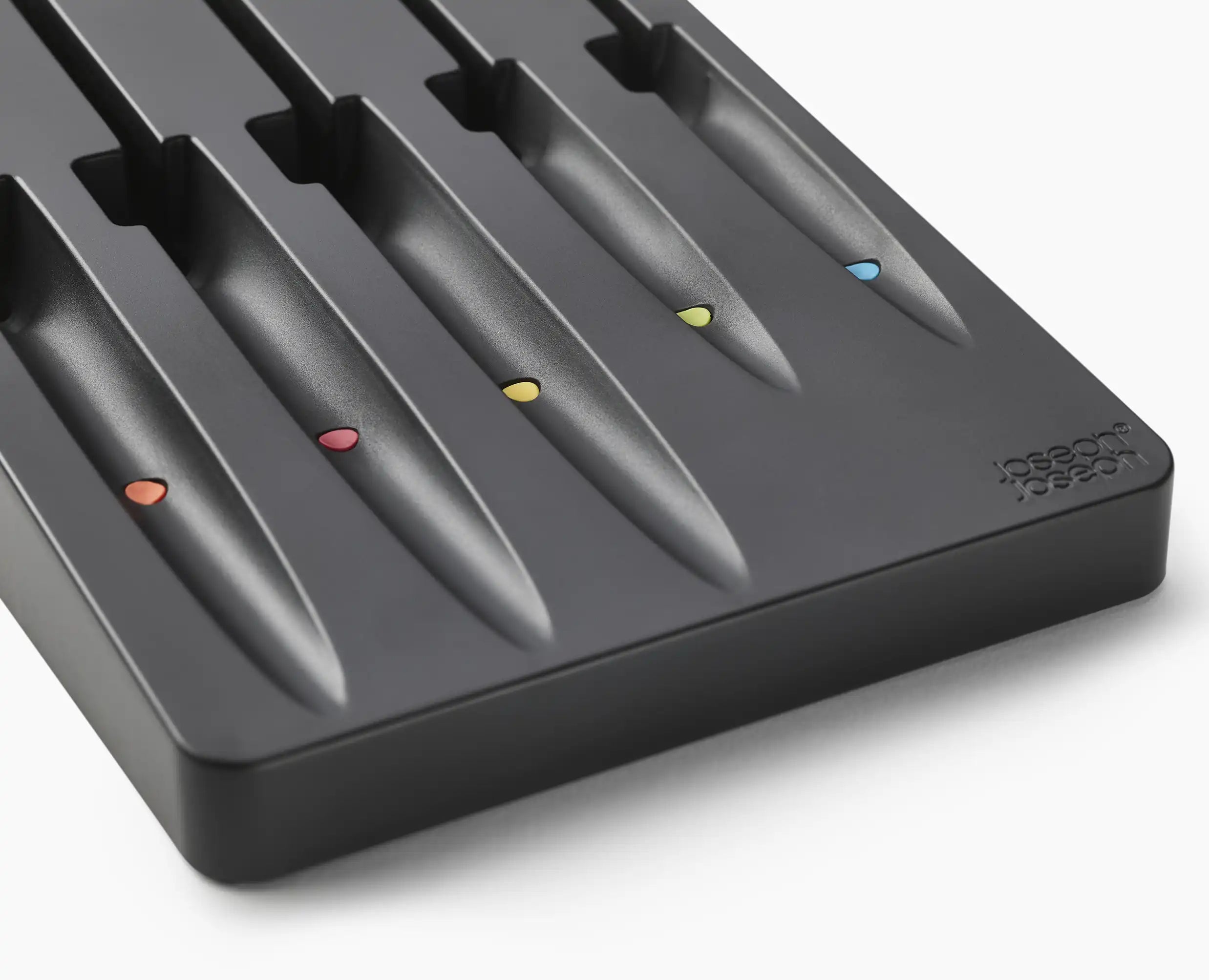 joseph-joseph-elevate-store-5-piece-knife-set-with-in-drawer-storage-tray-multic image 6
