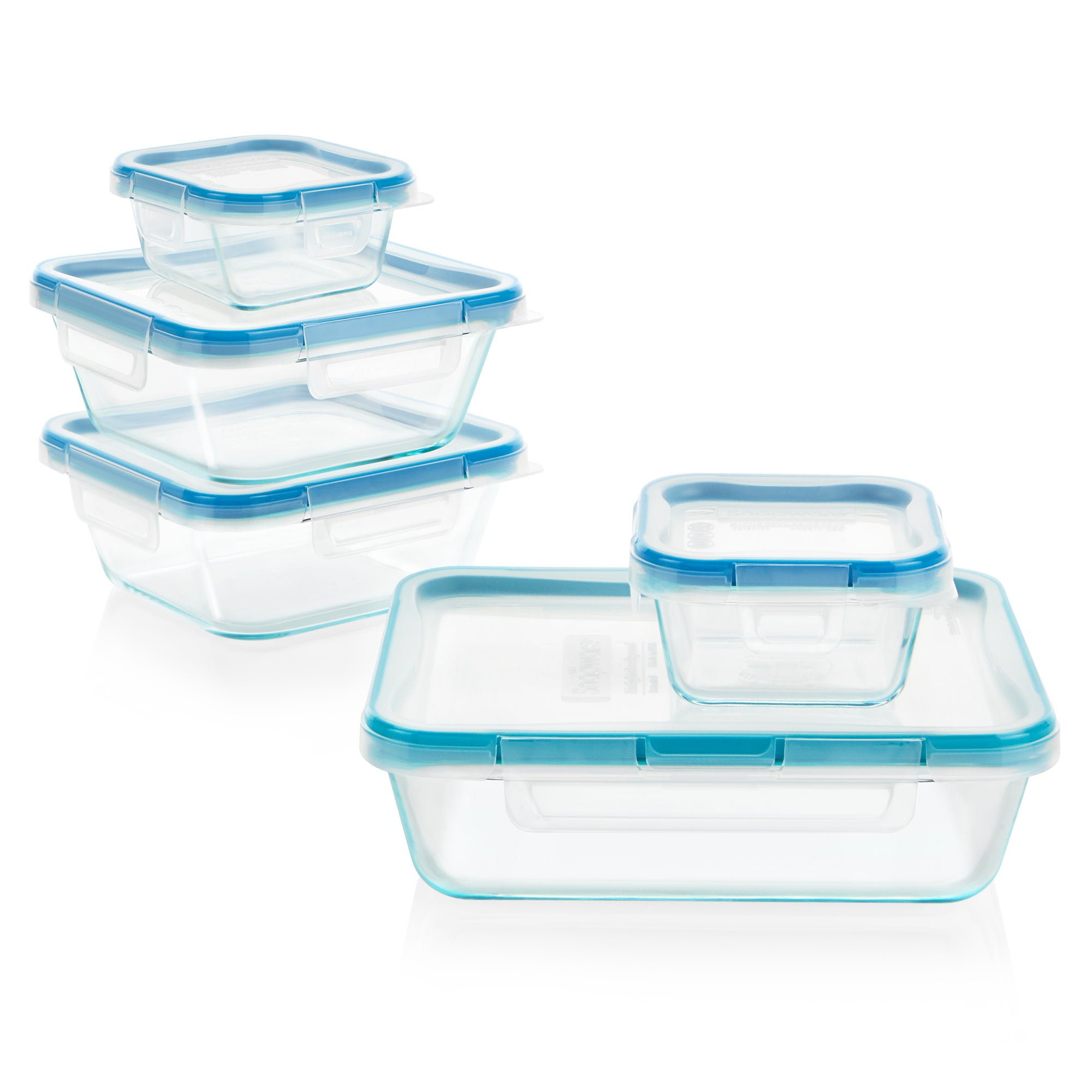snapware-total-solution-pyrex-glass-10-piece-food-storage-container-set image 1