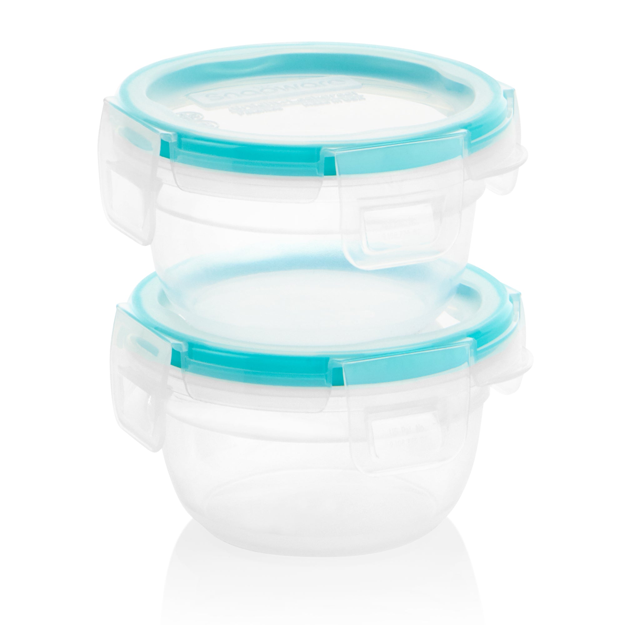 snapware-total-solution-2-pack-plastic-food-storage-containers-with-aqua-lids image 1
