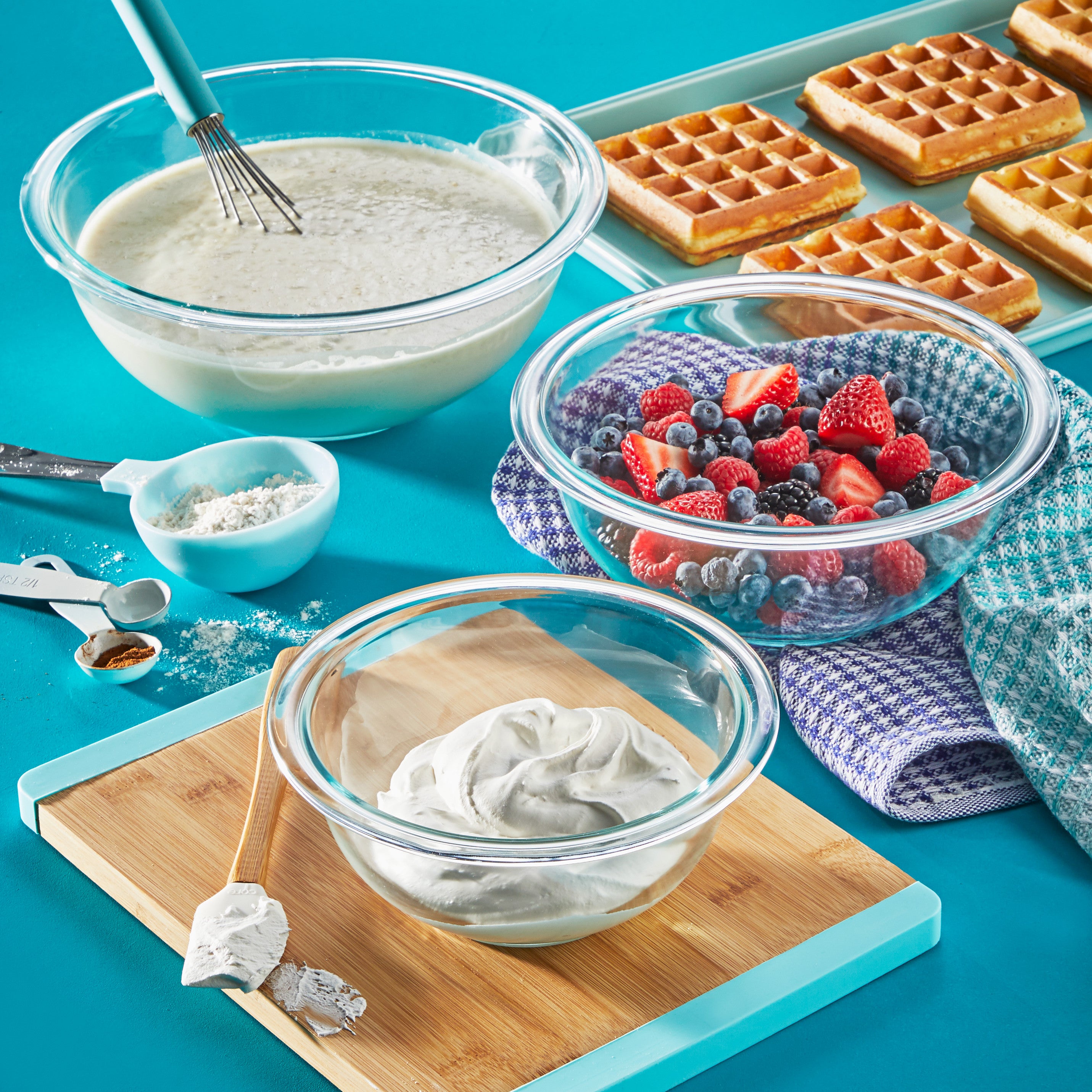 pyrex-3-piece-glass-mixing-bowl-set image 2
