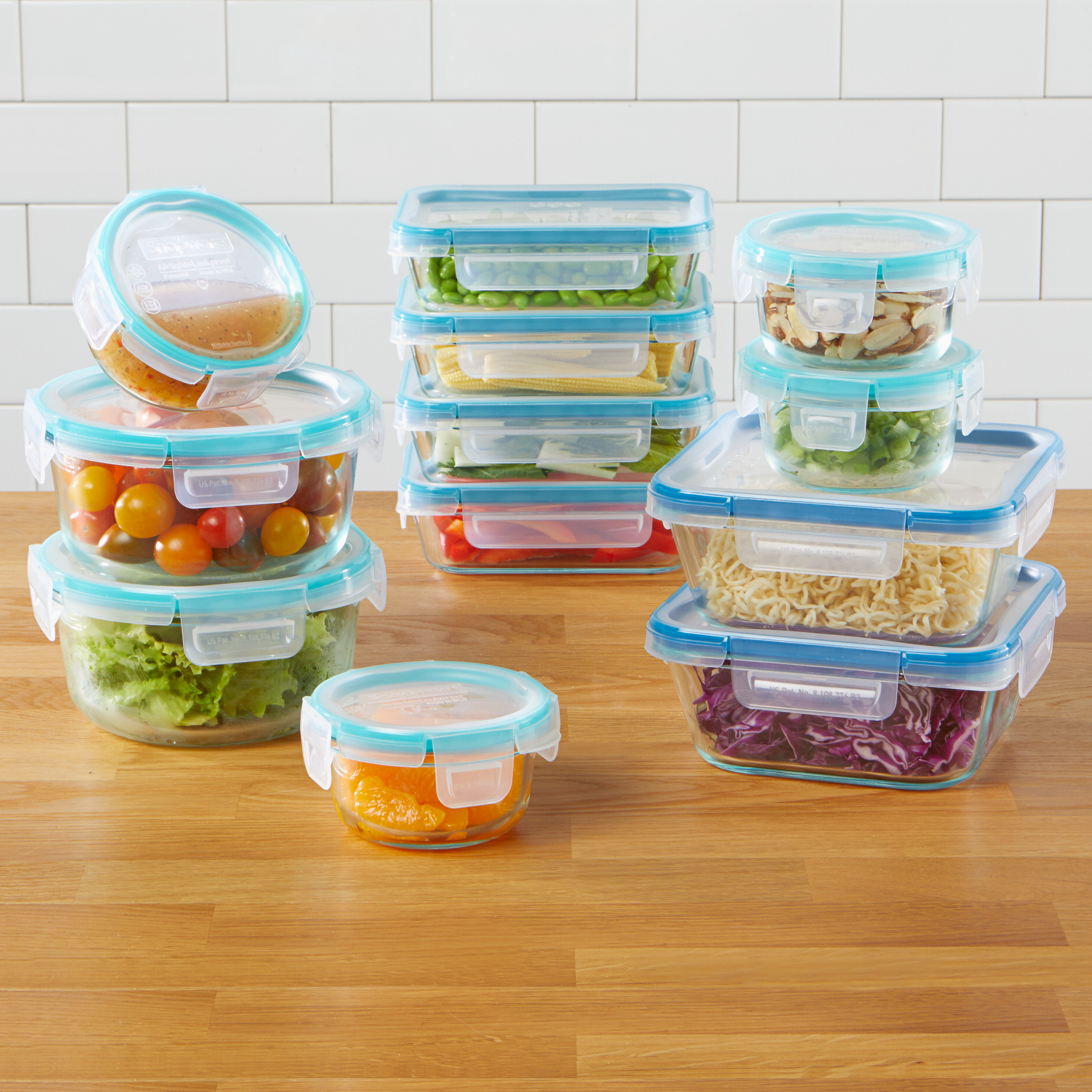 snapware-total-solution-pyrex-glass-24-piece-food-storage-set image 2