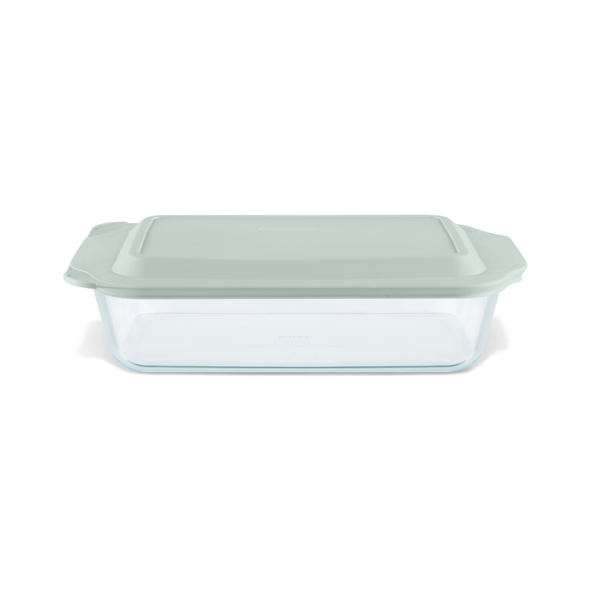 pyrex-deep-9x13-inch-rectangular-glass-baking-dish-with-sage-green-lid image 1
