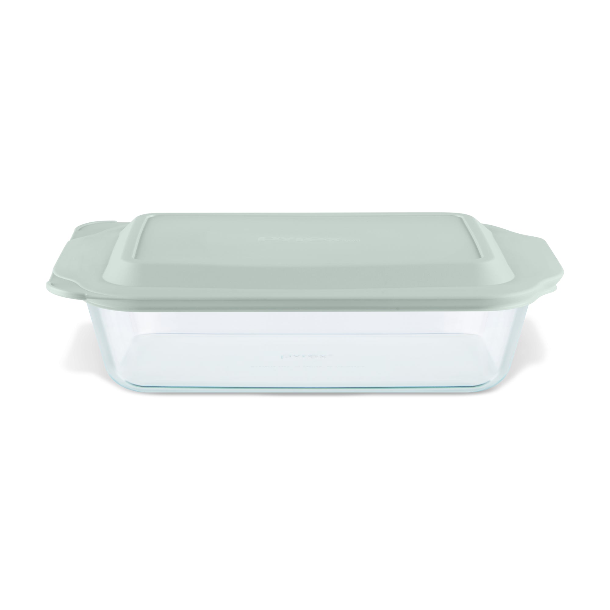 pyrex-deep-7-x-11-inch-rectangle-glass-baking-dish-with-sage-green-lid image 1