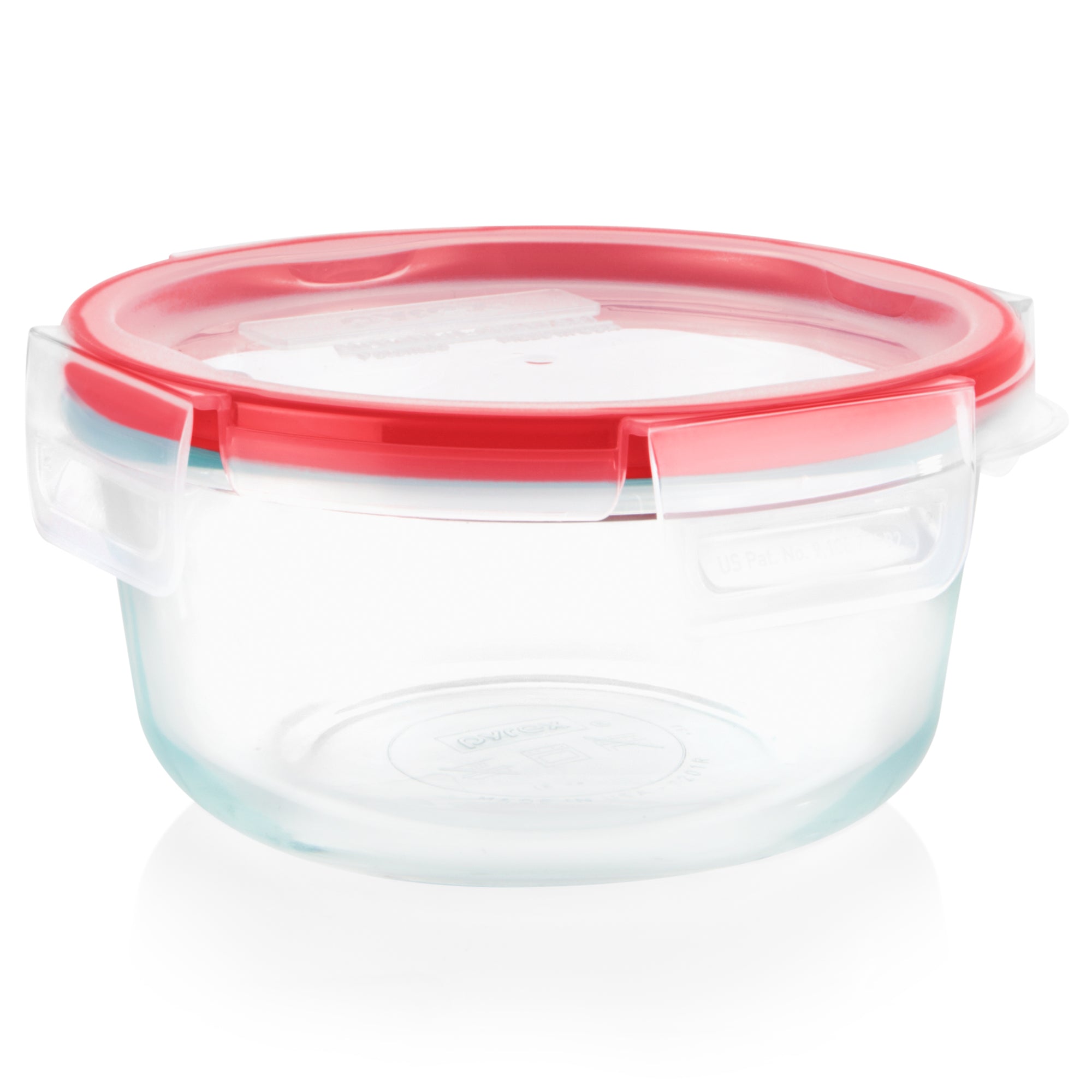 pyrex-freshlock-4-cup-round-glass-food-storage-container image 1