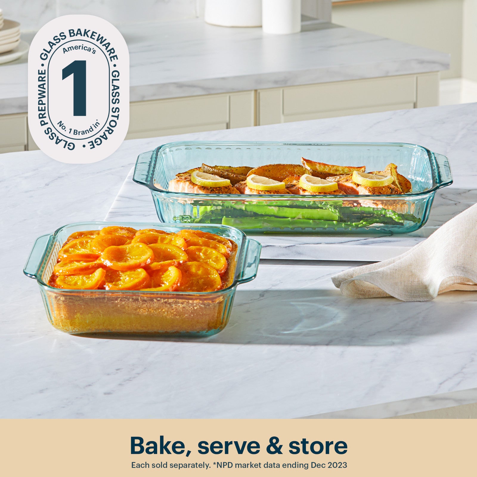 pyrex-sculpted-tinted-glass-8-inch-square-baking-dish-aqua image 3