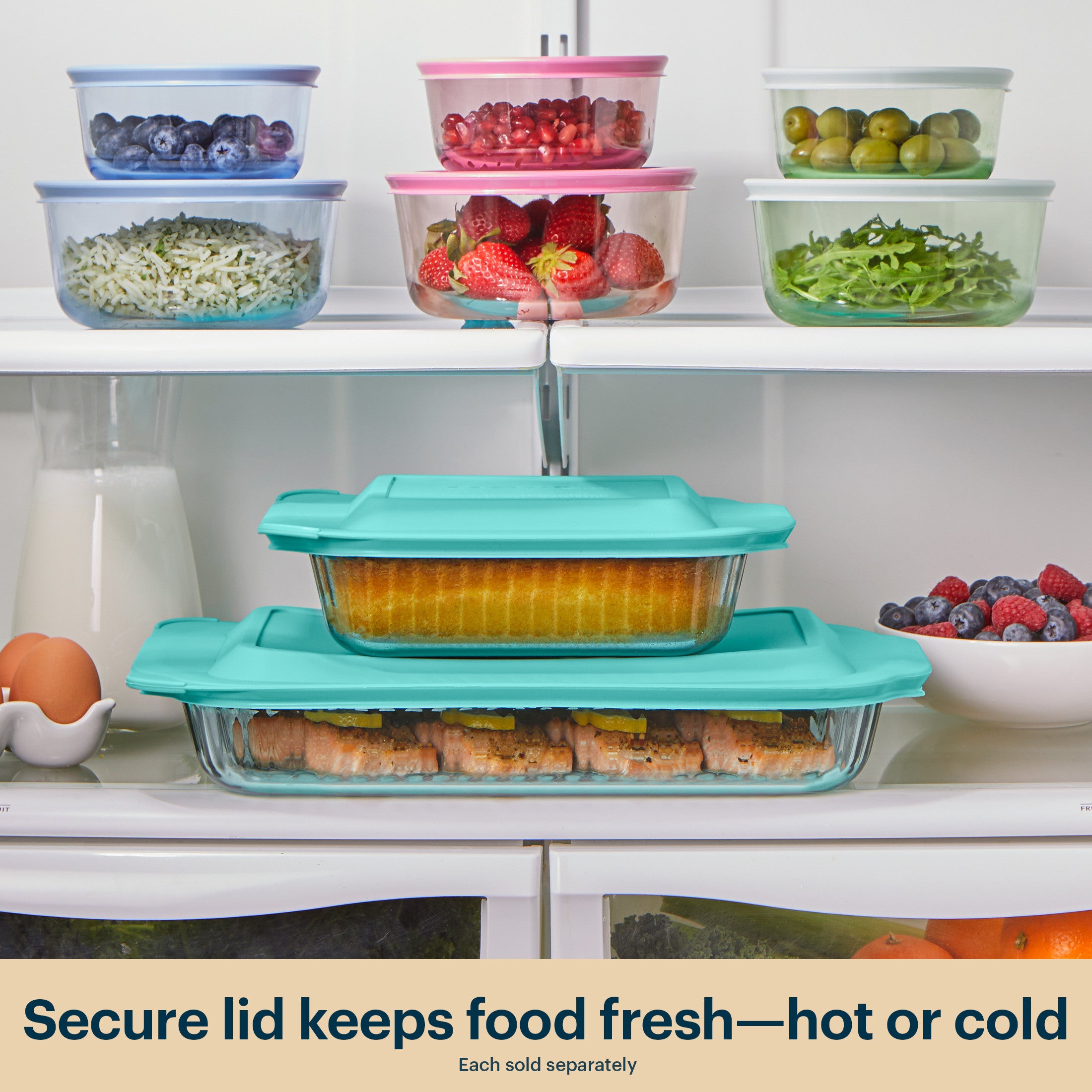 pyrex-sculpted-tinted-glass-8-square-baking-dish-with-lid-aqua image 6
