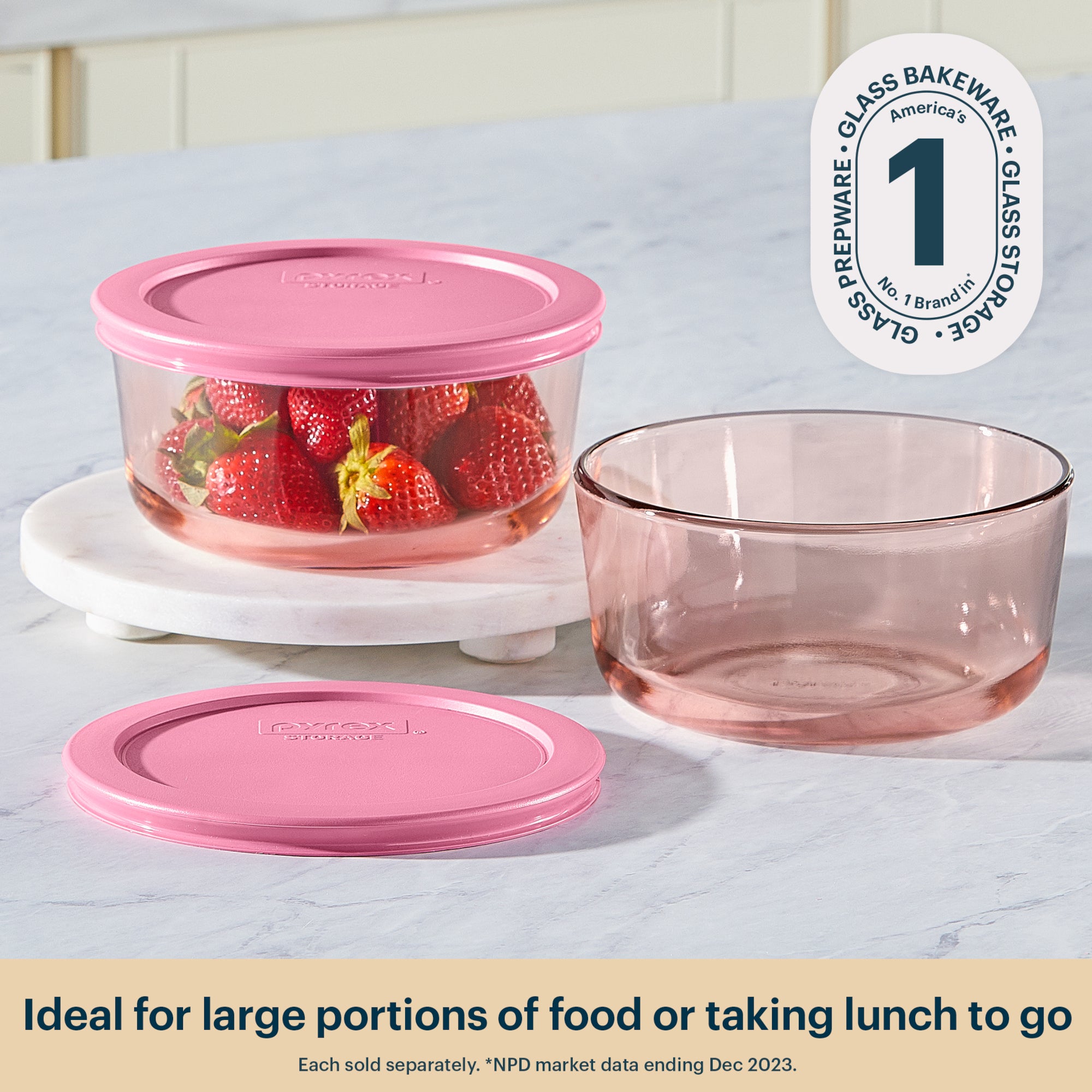 pyrex-simply-store-tinted-glass-4-cup-round-storage-container-with-lid-pink image 3