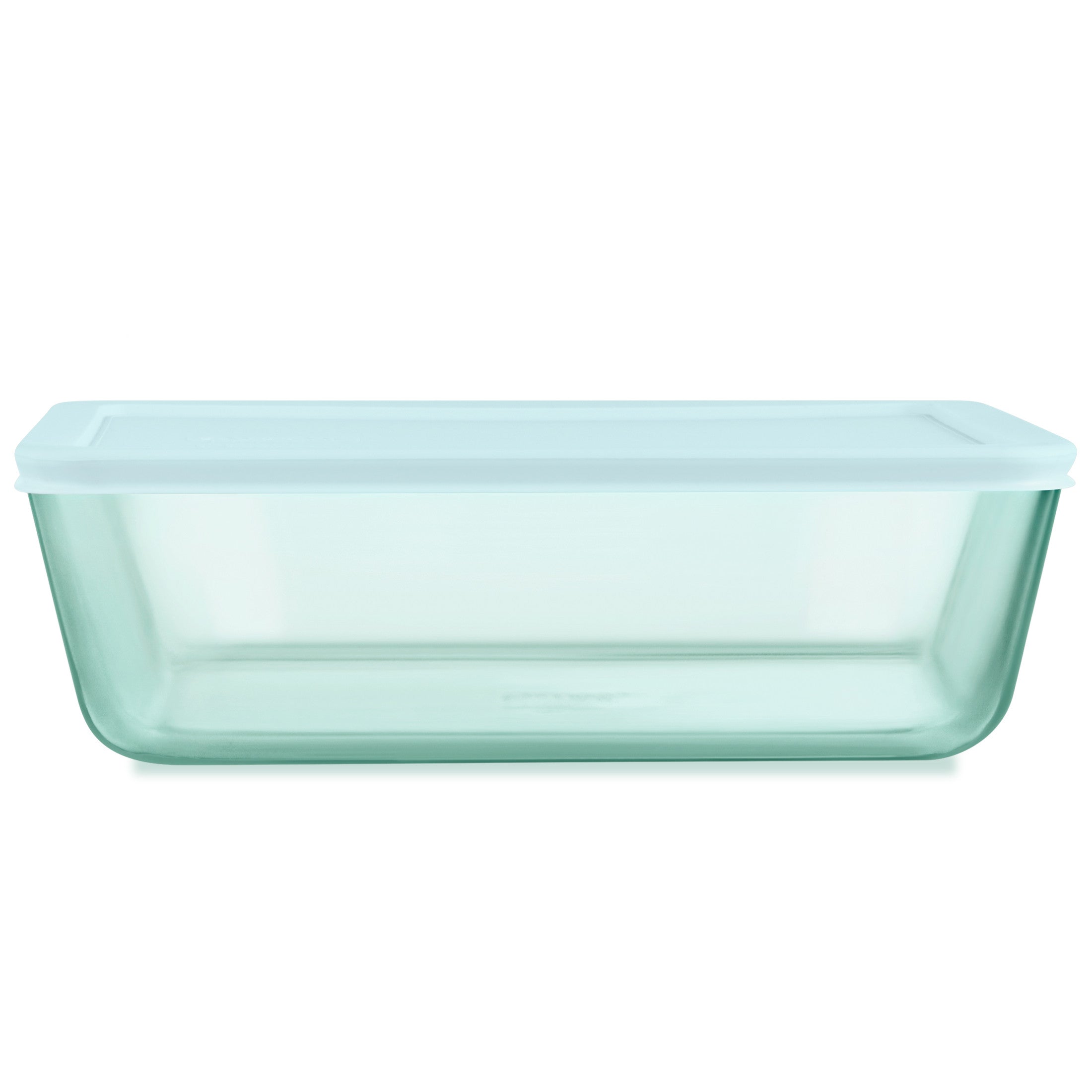 pyrex-simply-store-tinted-glass-11-cup-rectangle-storage-container-with-lid-aqua image 1