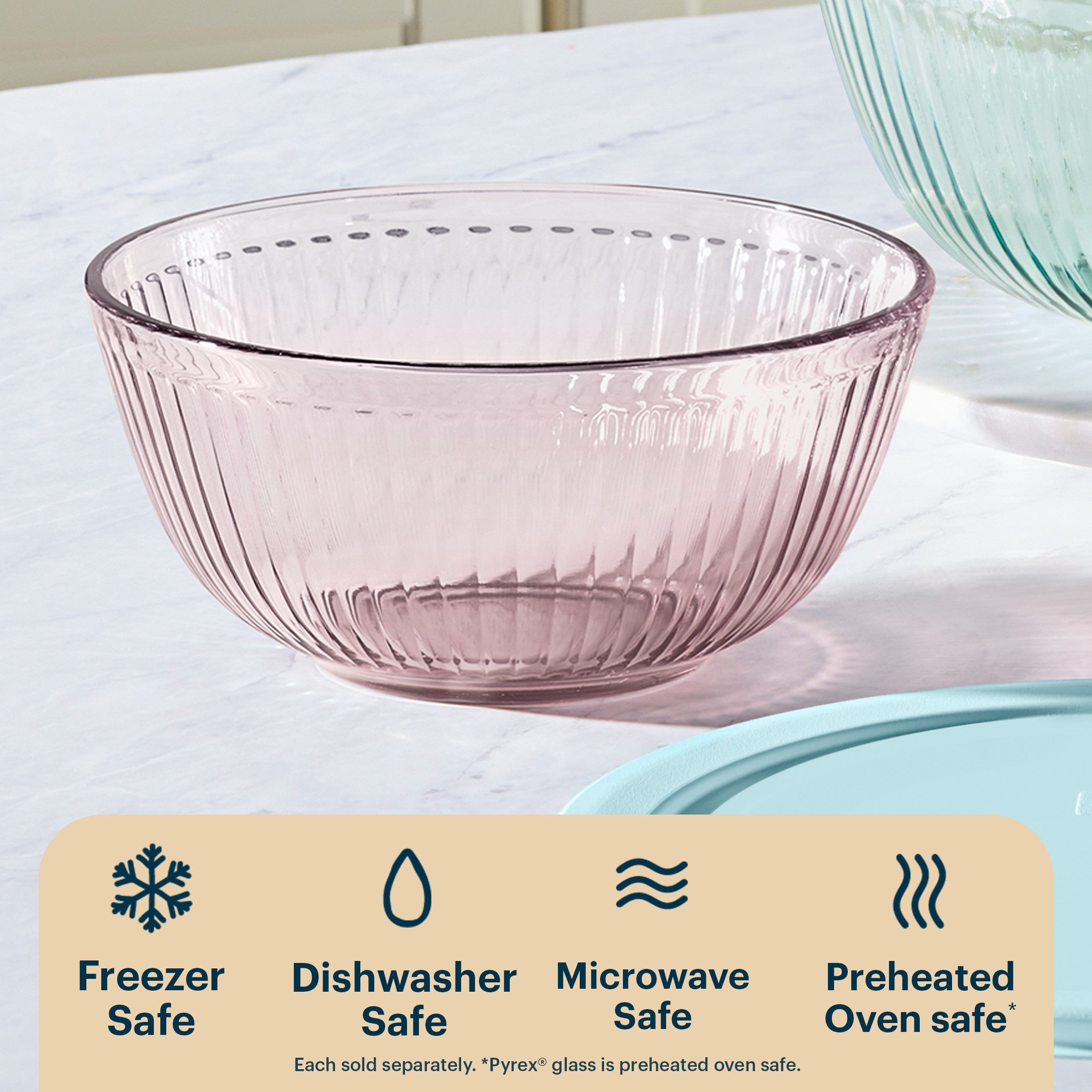 pyrex-sculpted-tinted-glass-2-3qt-mixing-bowl-with-lid-pink image 4
