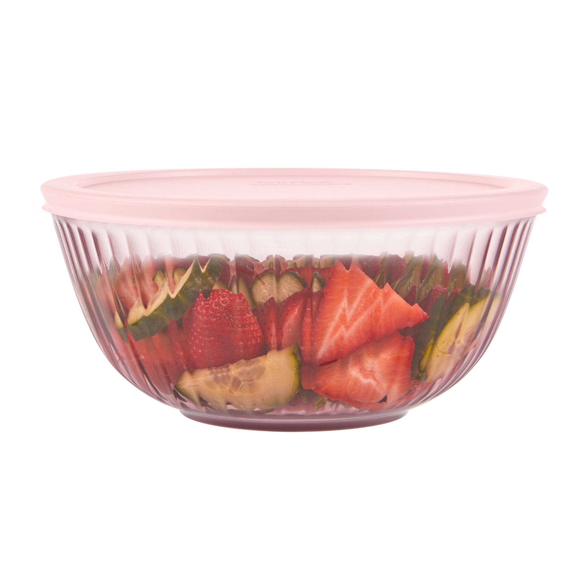 pyrex-sculpted-tinted-glass-2-3qt-mixing-bowl-with-lid-pink image 2
