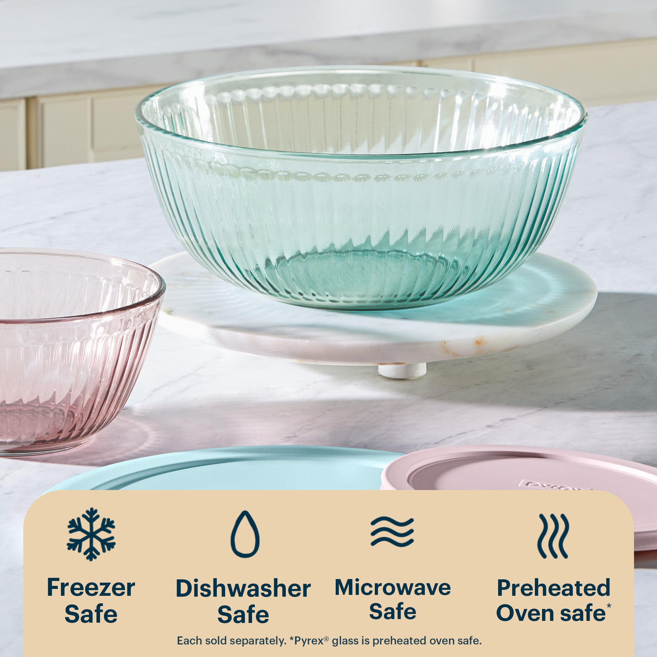 pyrex-colors-sculpted-tinted-4-5-quart-mixing-bowl-with-lid-aqua image 4