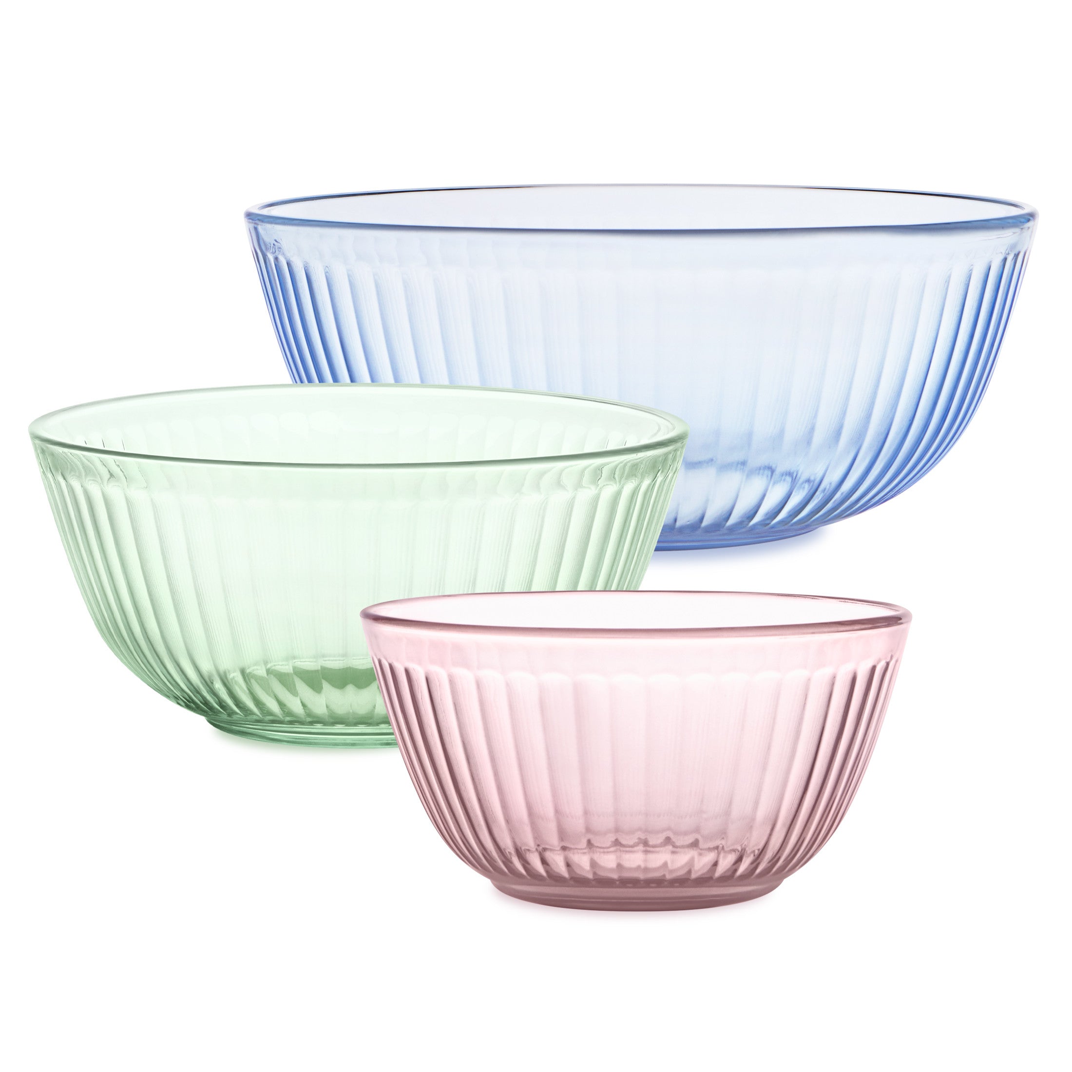 pyrex-colors-sculpted-tinted-3-piece-mixing-bowl-set-no-lid-pink-green-blue image 1