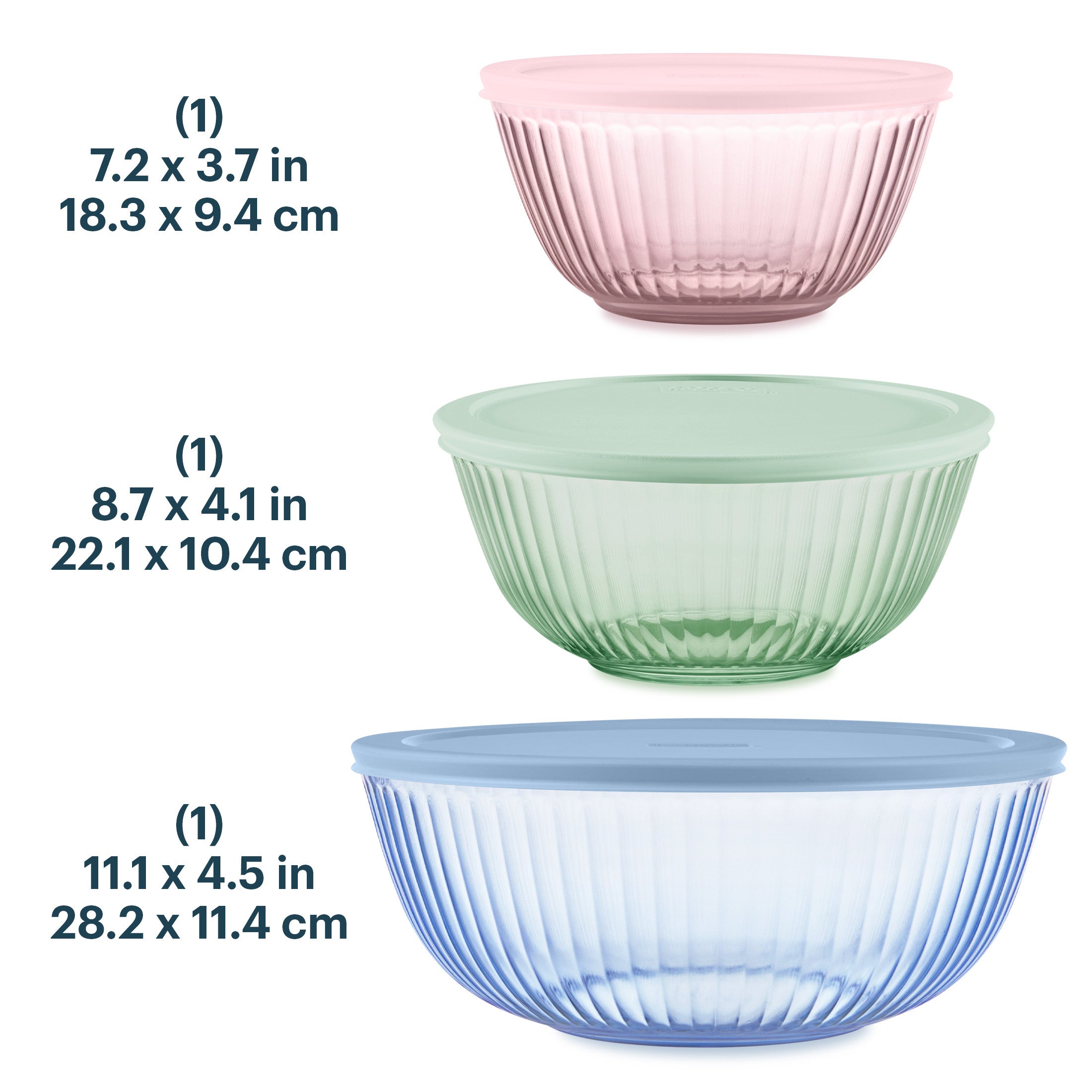 pyrex-sculpted-tinted-glass-mixing-bowls-with-lids-6-piece-set-mixed-colors image 3