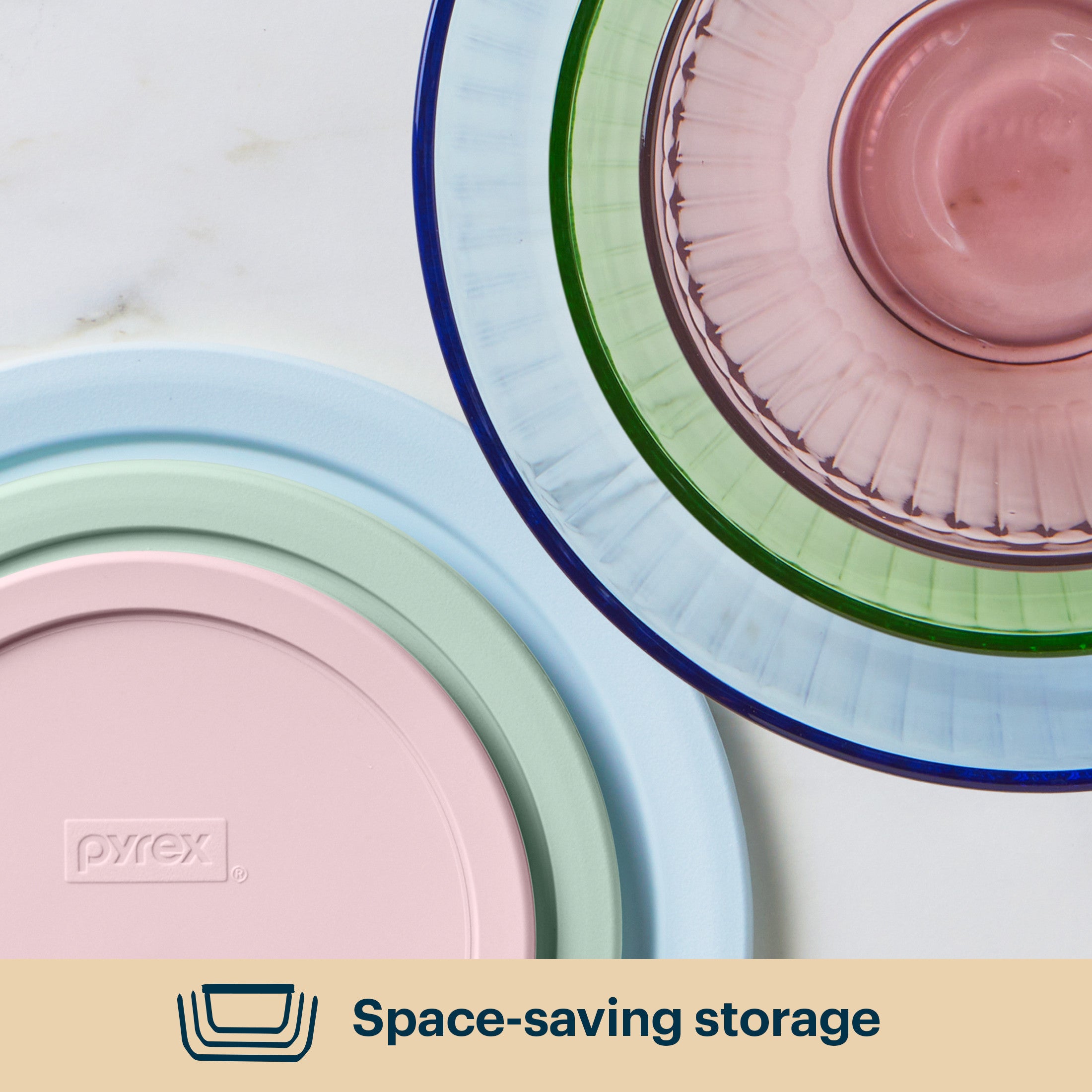 pyrex-sculpted-tinted-glass-mixing-bowls-with-lids-6-piece-set-mixed-colors image 5