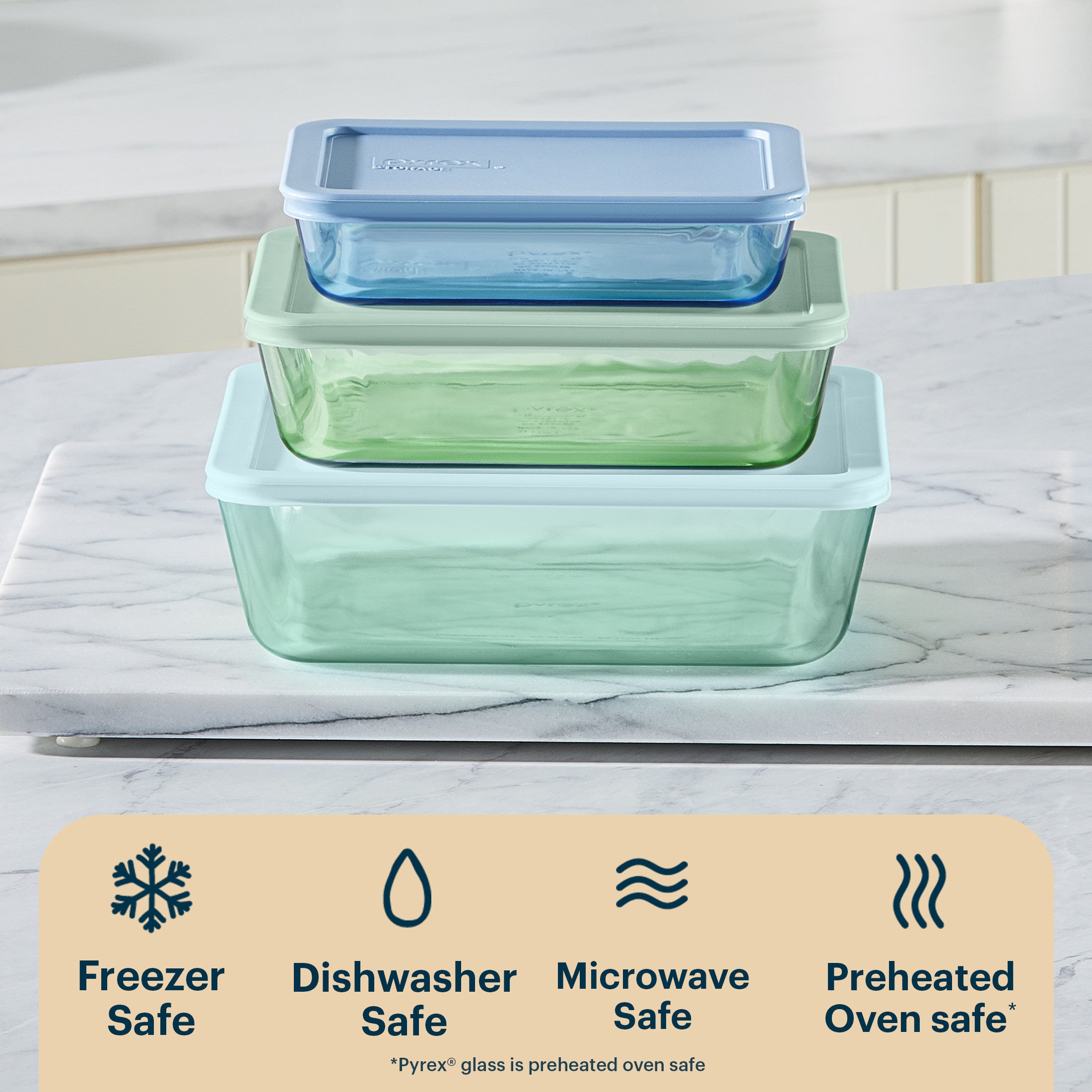 pyrex-simply-store-tinted-glass-rectangle-storage-containers-6-piece-set-mixed-c image 4