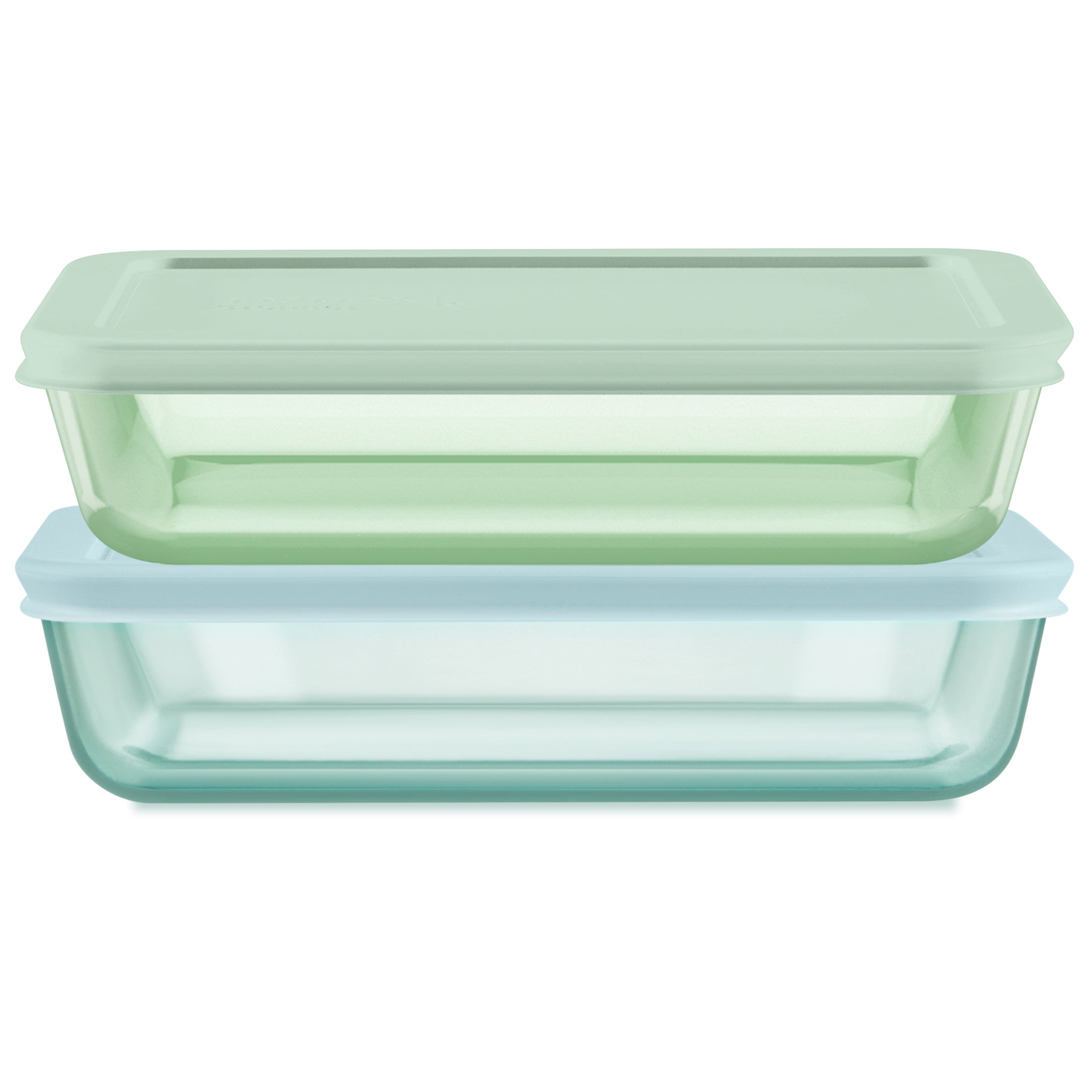 pyrex-simply-store-tinted-glass-3-cup-rectangle-storage-containers-4-piece-set-m image 1