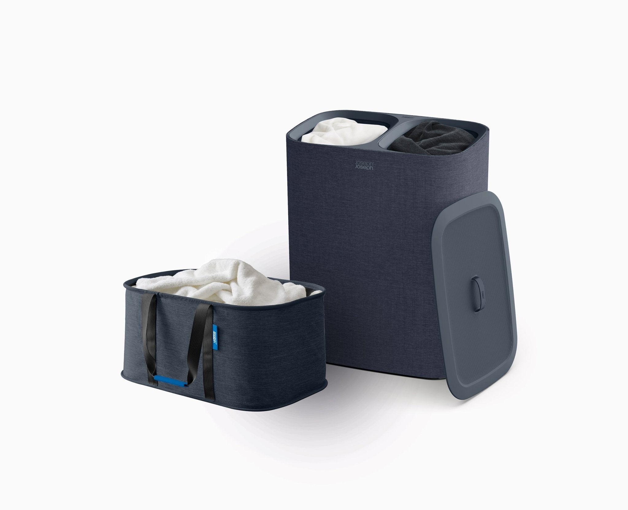 joseph-joseph-tota-90l-hold-all-35l-laundry-basket-set-black image 1