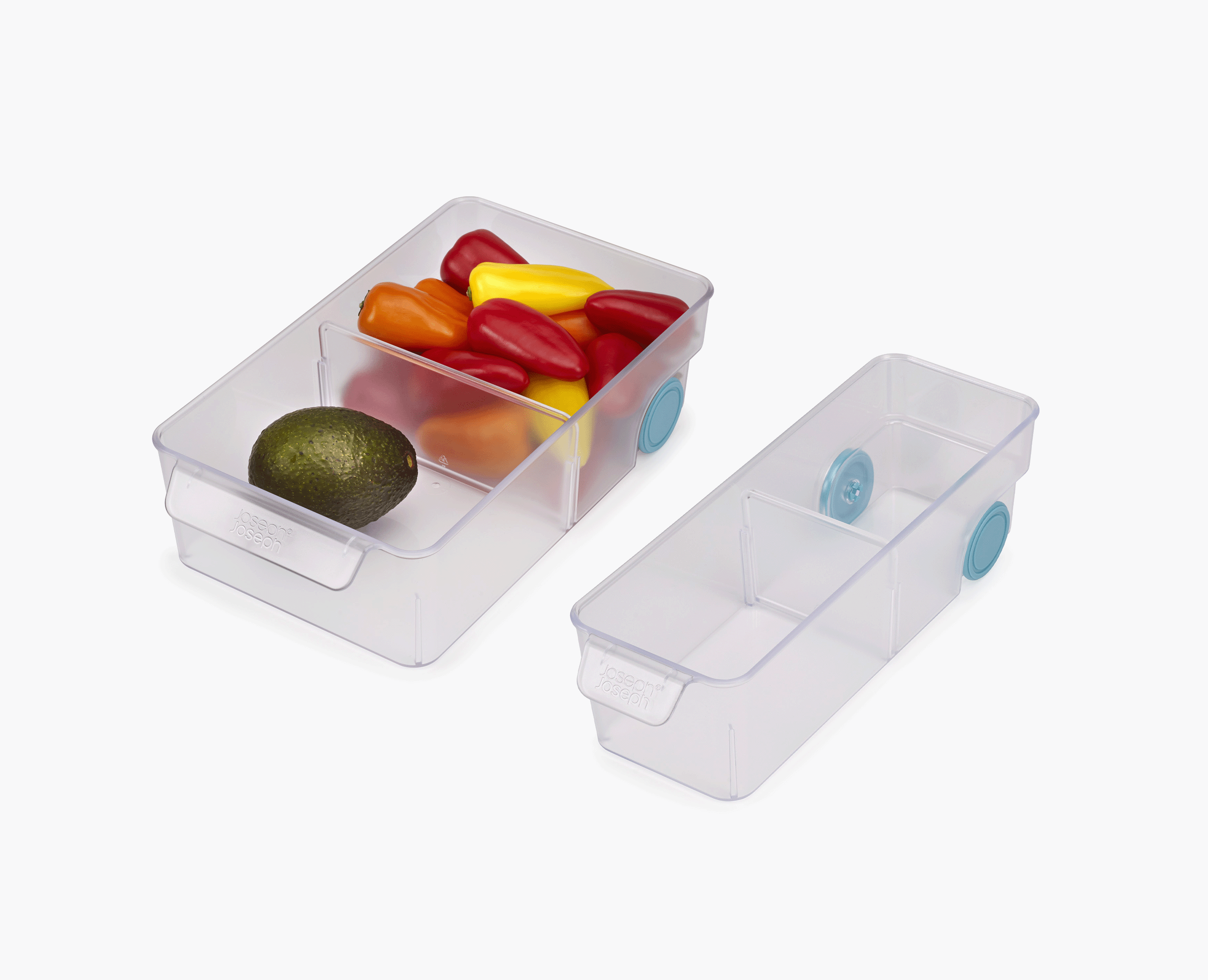 joseph-joseph-fridgestore-clear-storage-bin-set-of-2 image 1