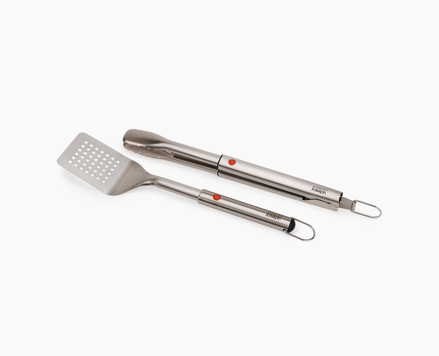joseph-joseph-grillout-2-piece-stainless-steel-bbq-turner-tongs-set image 1