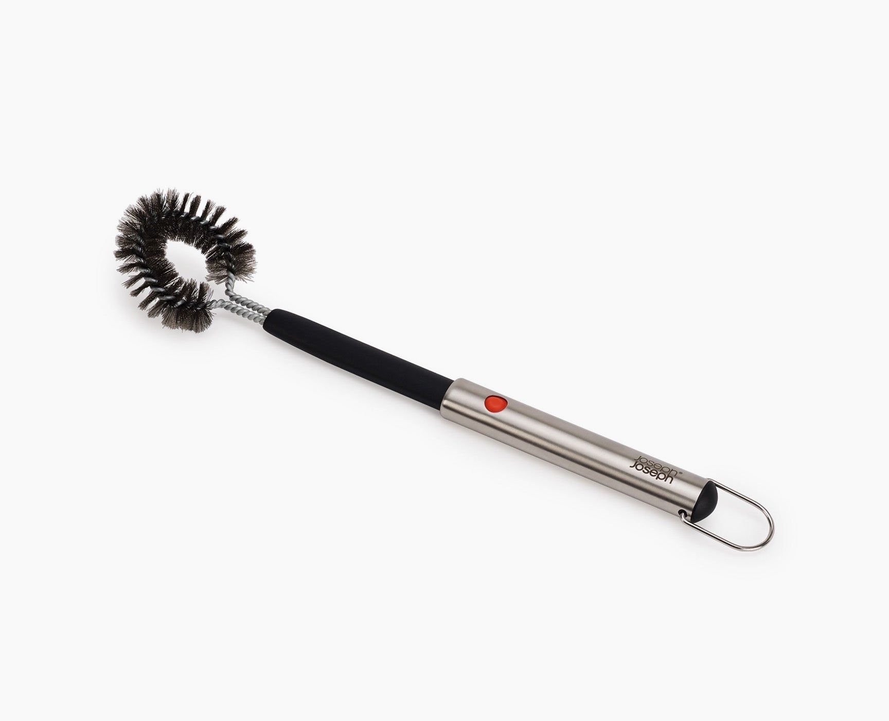joseph-joseph-grillout-stainless-steel-bbq-cleaning-brush-with-extending-handle image 1