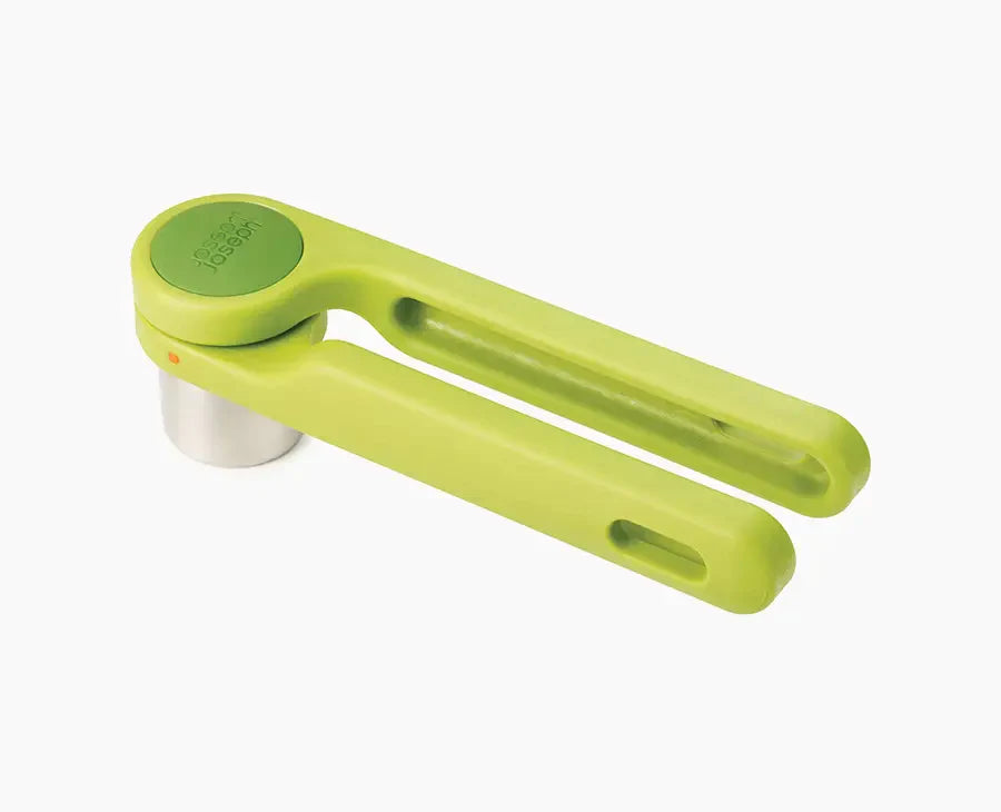 joseph-joseph-helix-green-garlic-press-twist-action-stainless-steel-nylon image 1