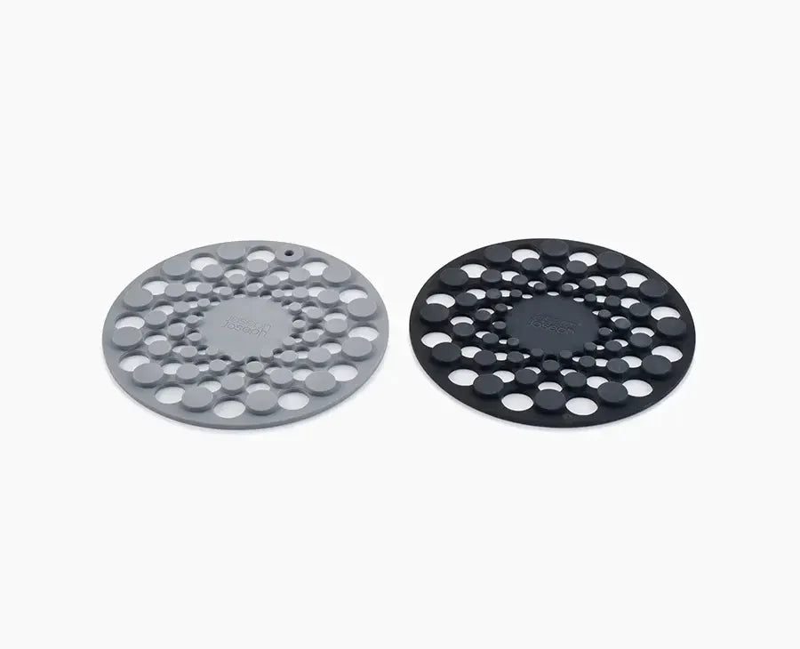 joseph-joseph-spot-on-set-of-2-grey-silicone-trivets image 1