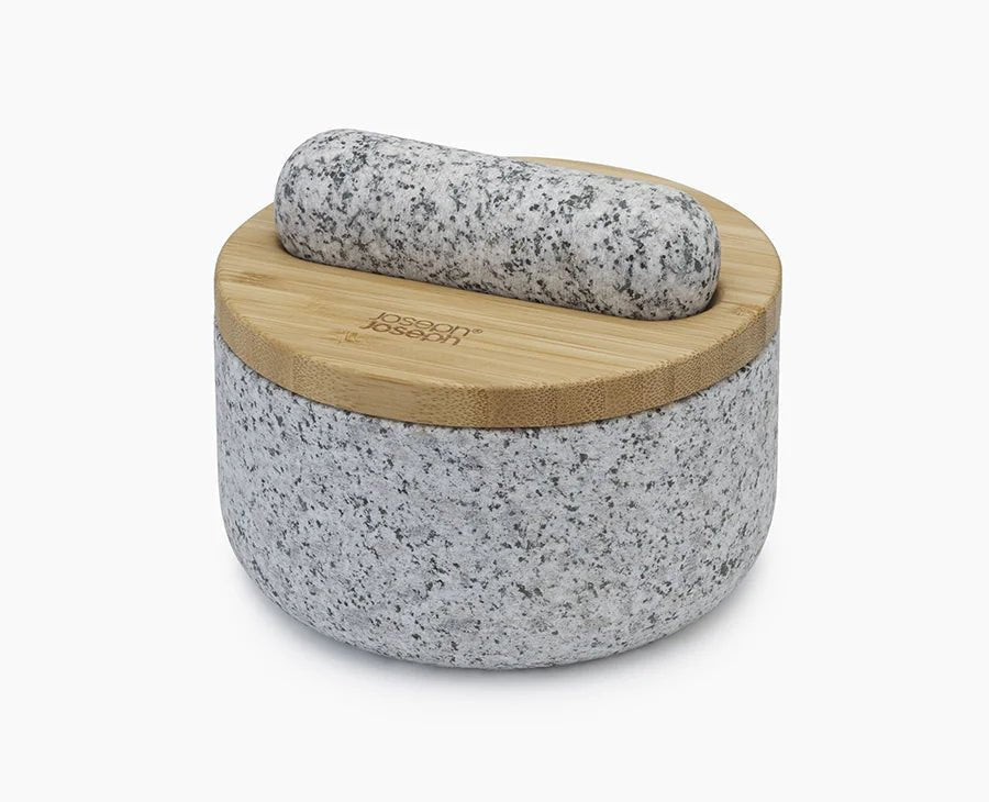 joseph-joseph-dash-pestle-mortar-with-bamboo-lid image 1