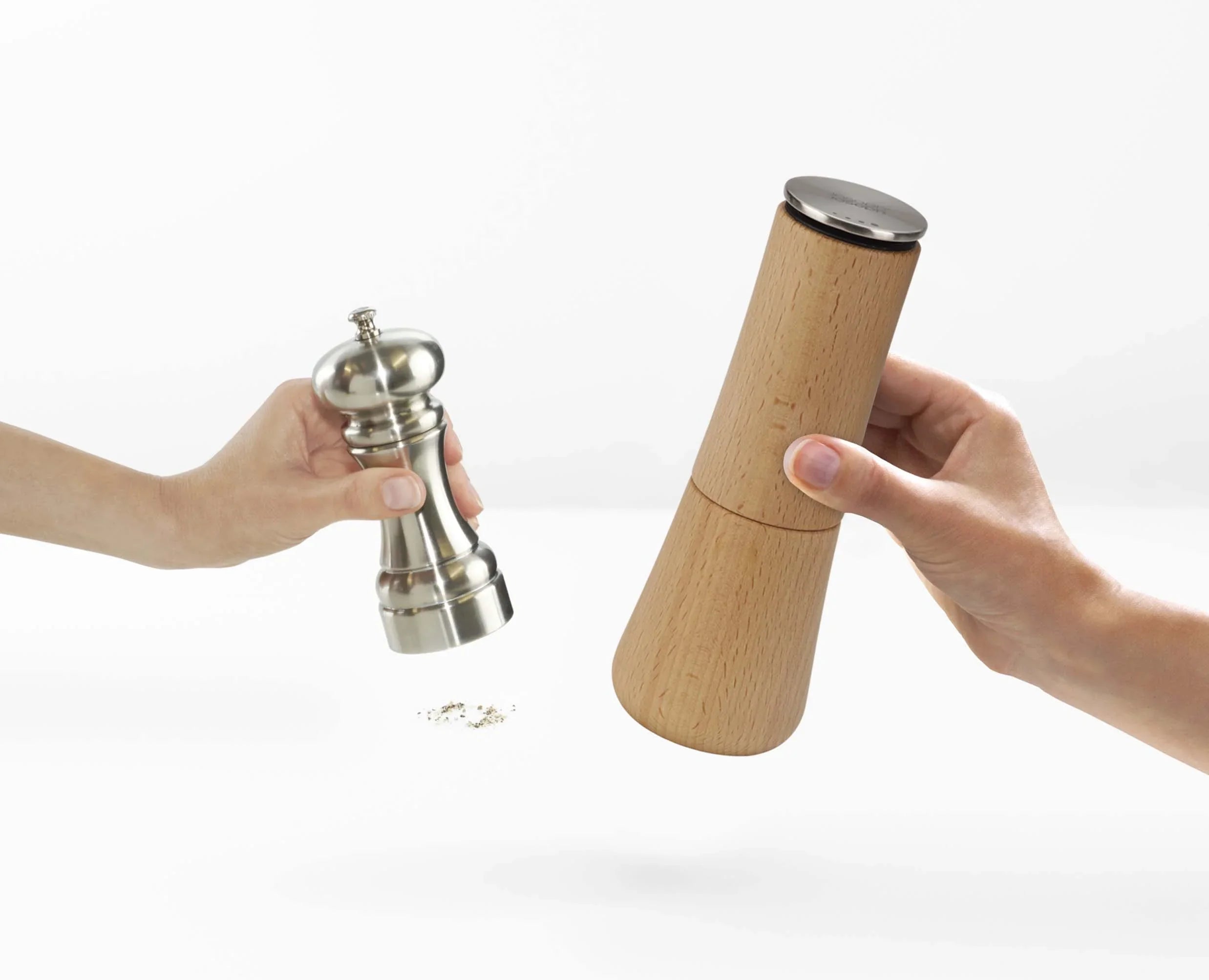 joseph-joseph-milltop-wood-salt-and-pepper-mill-set-2-piece image 5