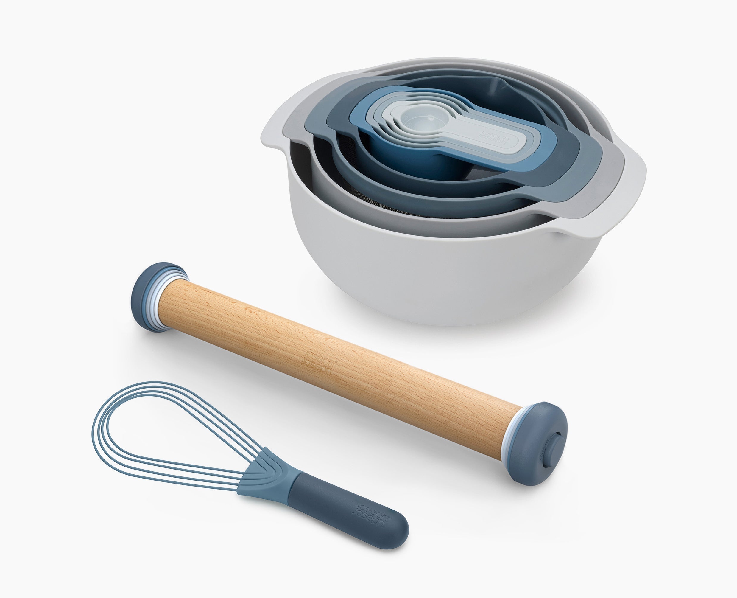 joseph-joseph-3-piece-blue-baking-bundle-set-nest-9-plus-bowls image 1