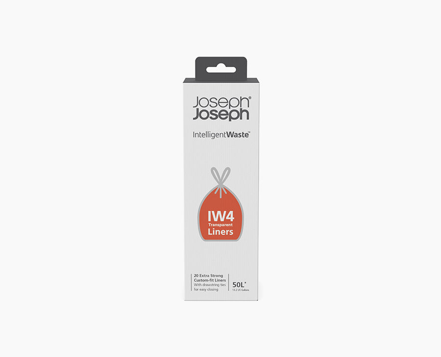 joseph-joseph-iw4-50l-clear-bin-liners-pack-of-20-for-titan-compactor image 1