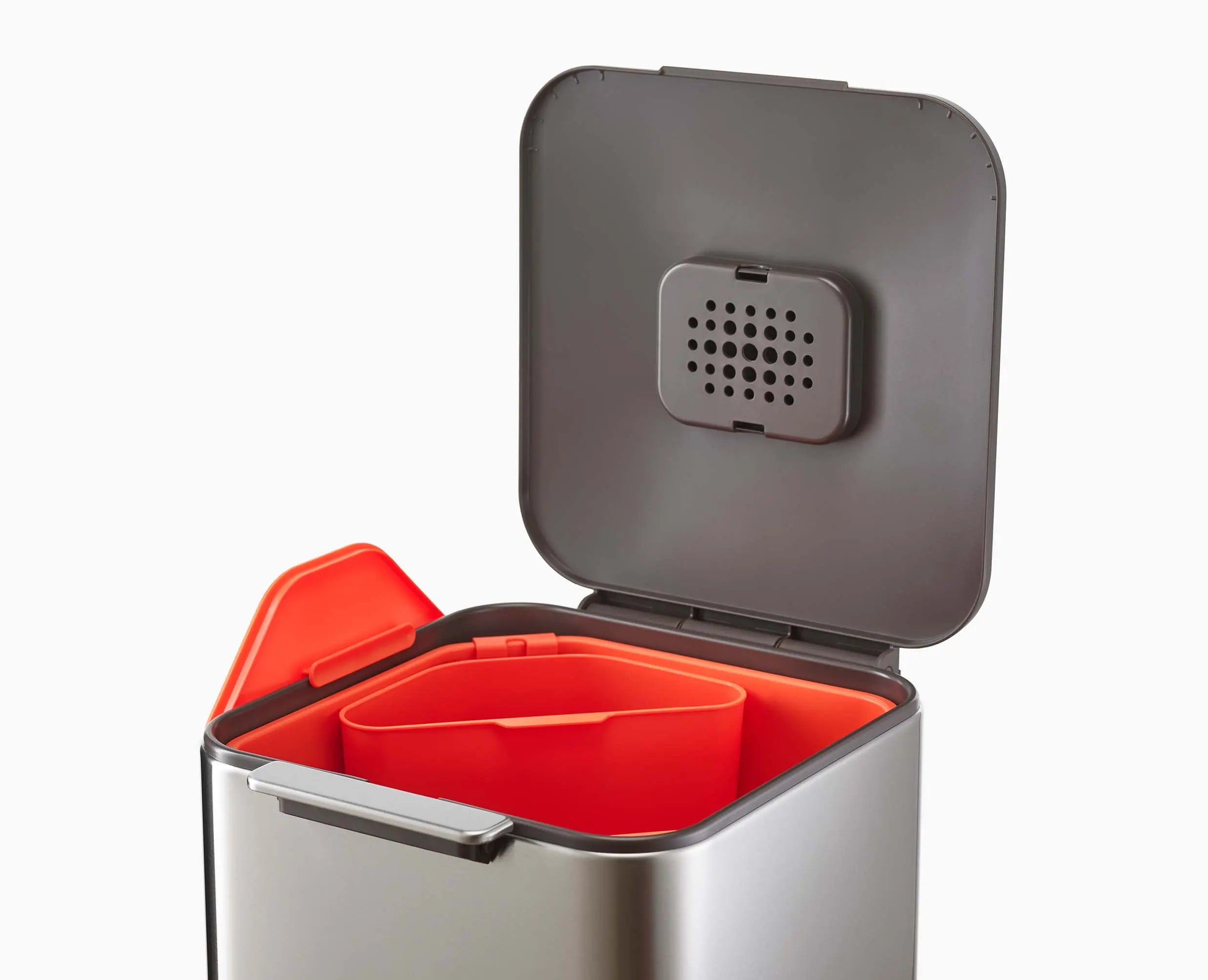 joseph-joseph-totem-compact-40l-stainless-steel-waste-recycling-bin image 5